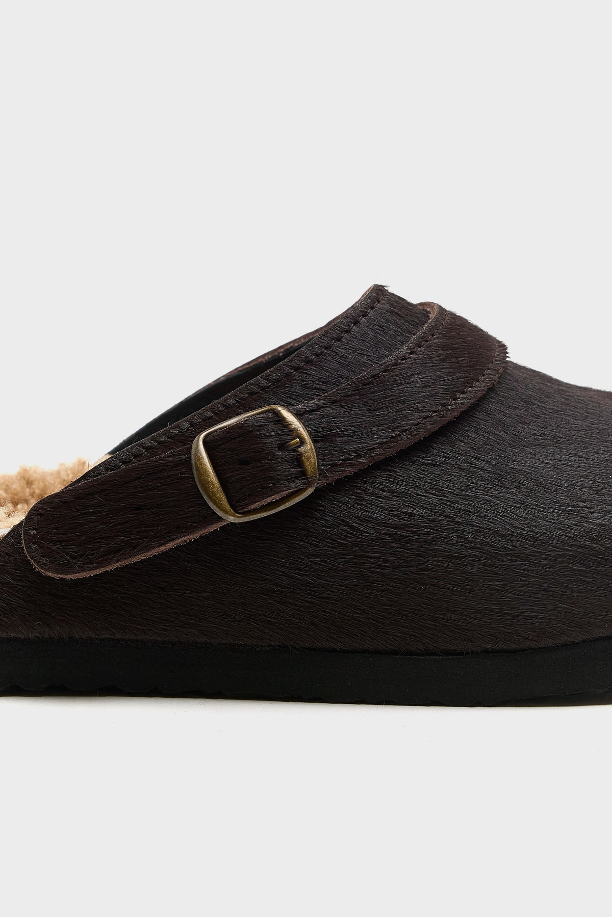 Ponyhaar Clogs (262 / W / BROWN)