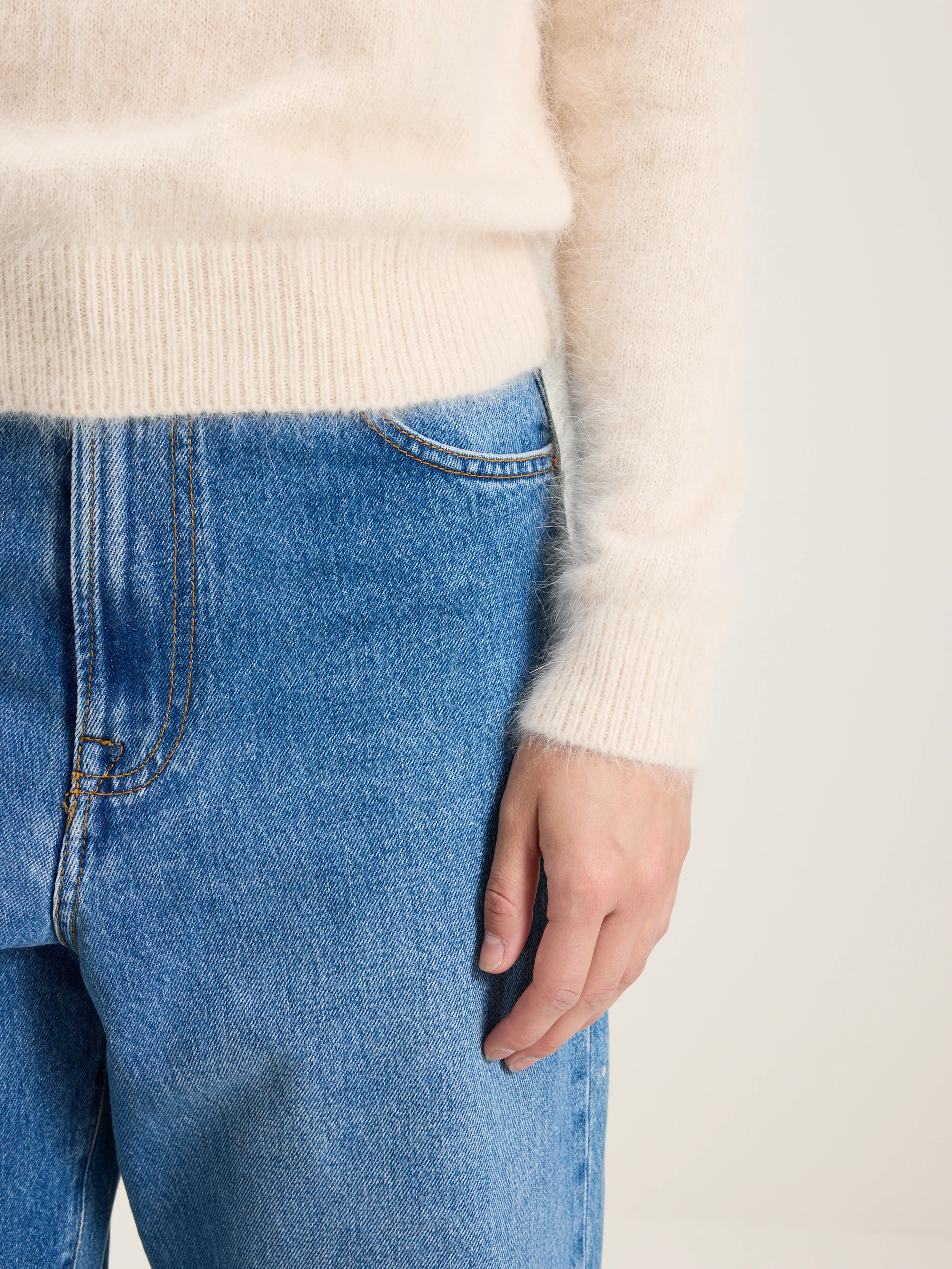 Pull en angora Datti (242 / W / PARCHEMIN)