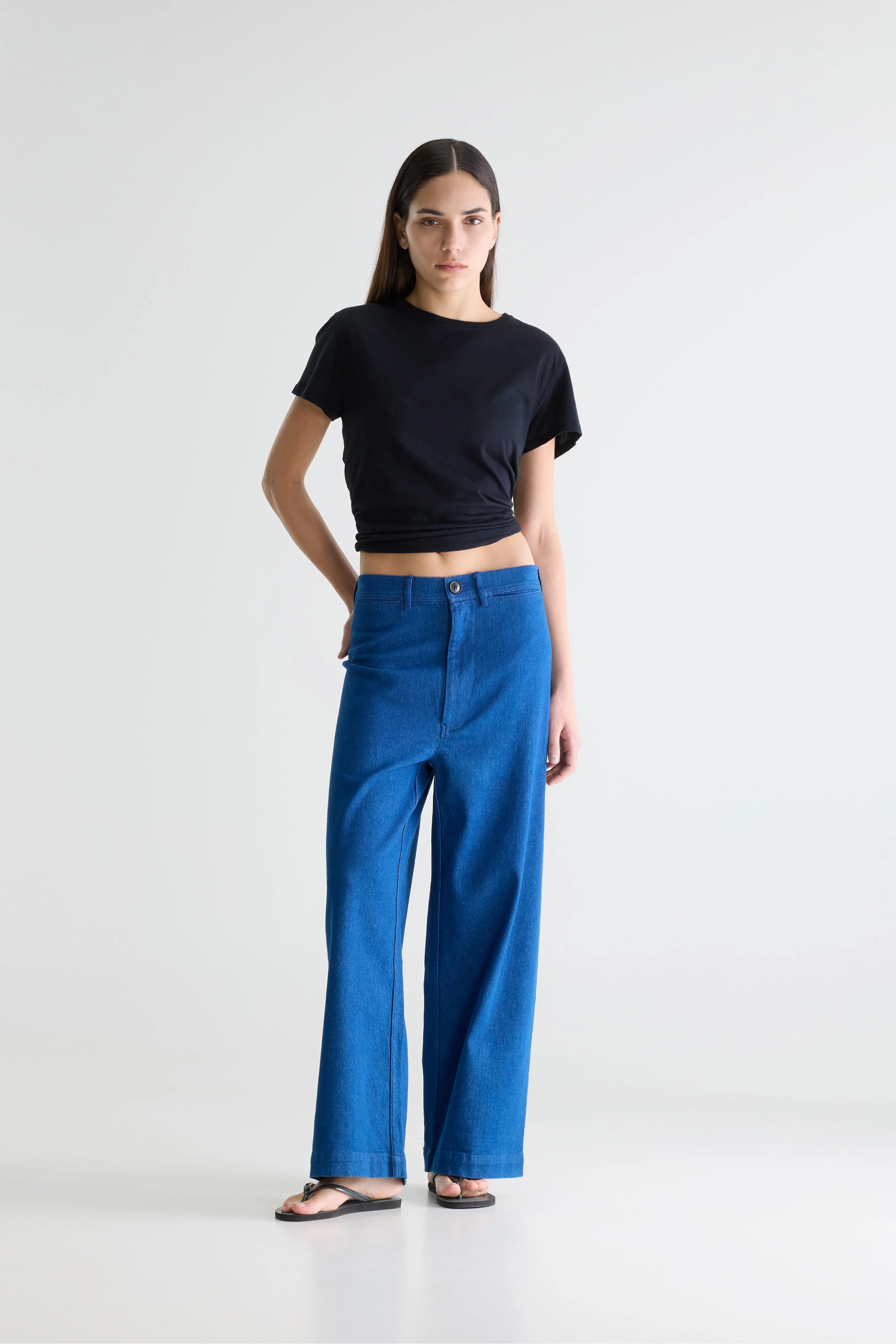 Pantalon large bleu Lotan (242 / W / ONE WASH)