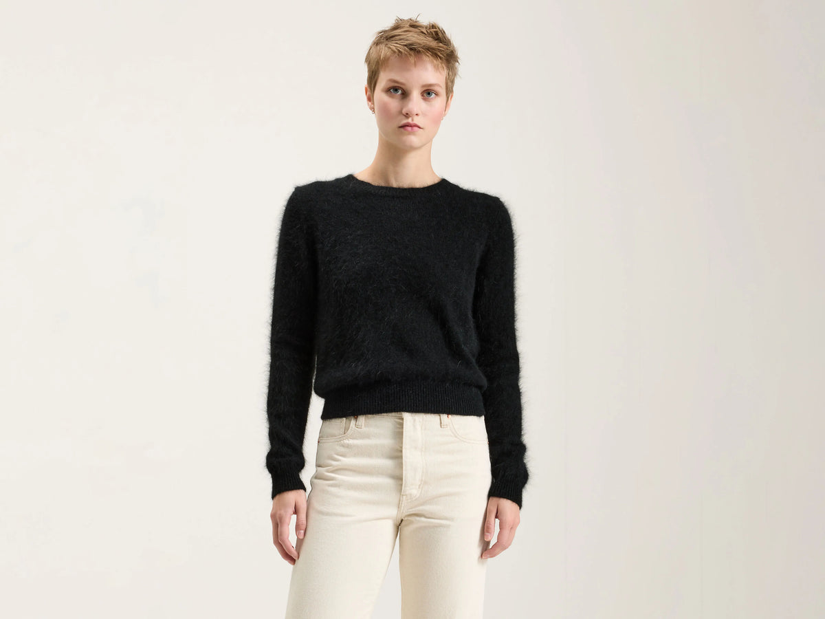 Datti angora-mix trui (242 / W / OFF BLACK)