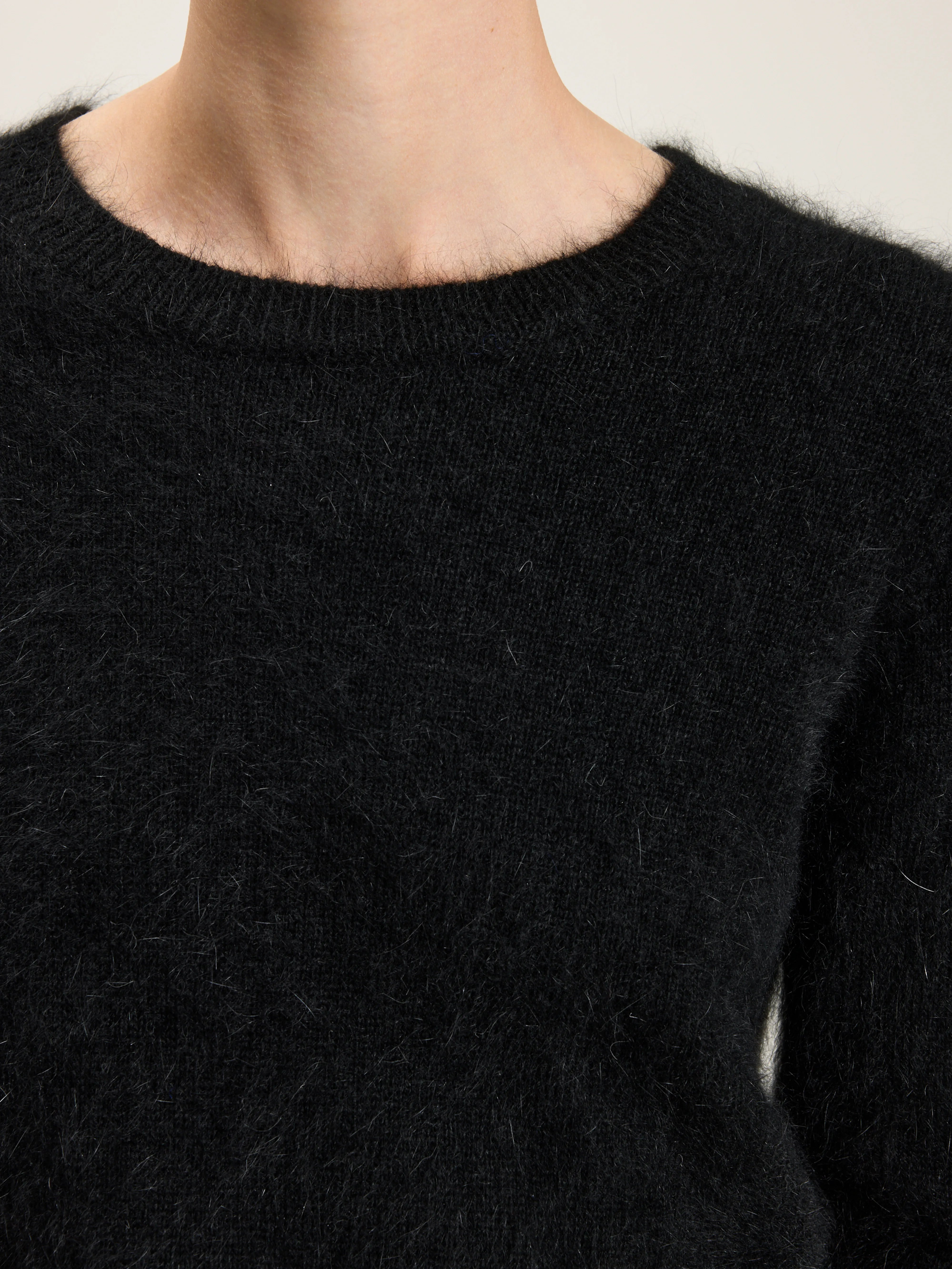 Datti angora-mix trui (242 / W / OFF BLACK)