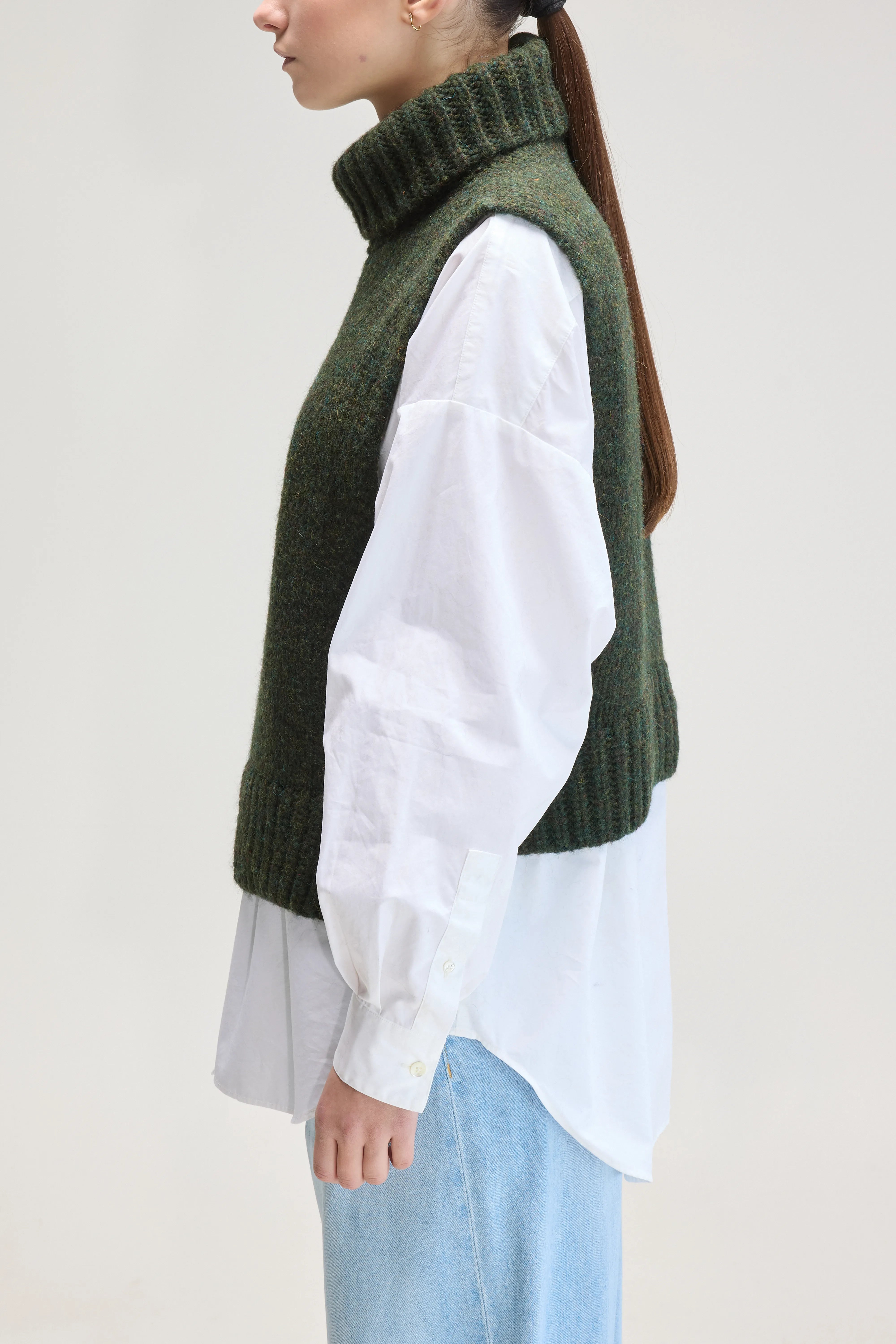 Pull sans manches Upcyclé (UPC / W / KOMBU)