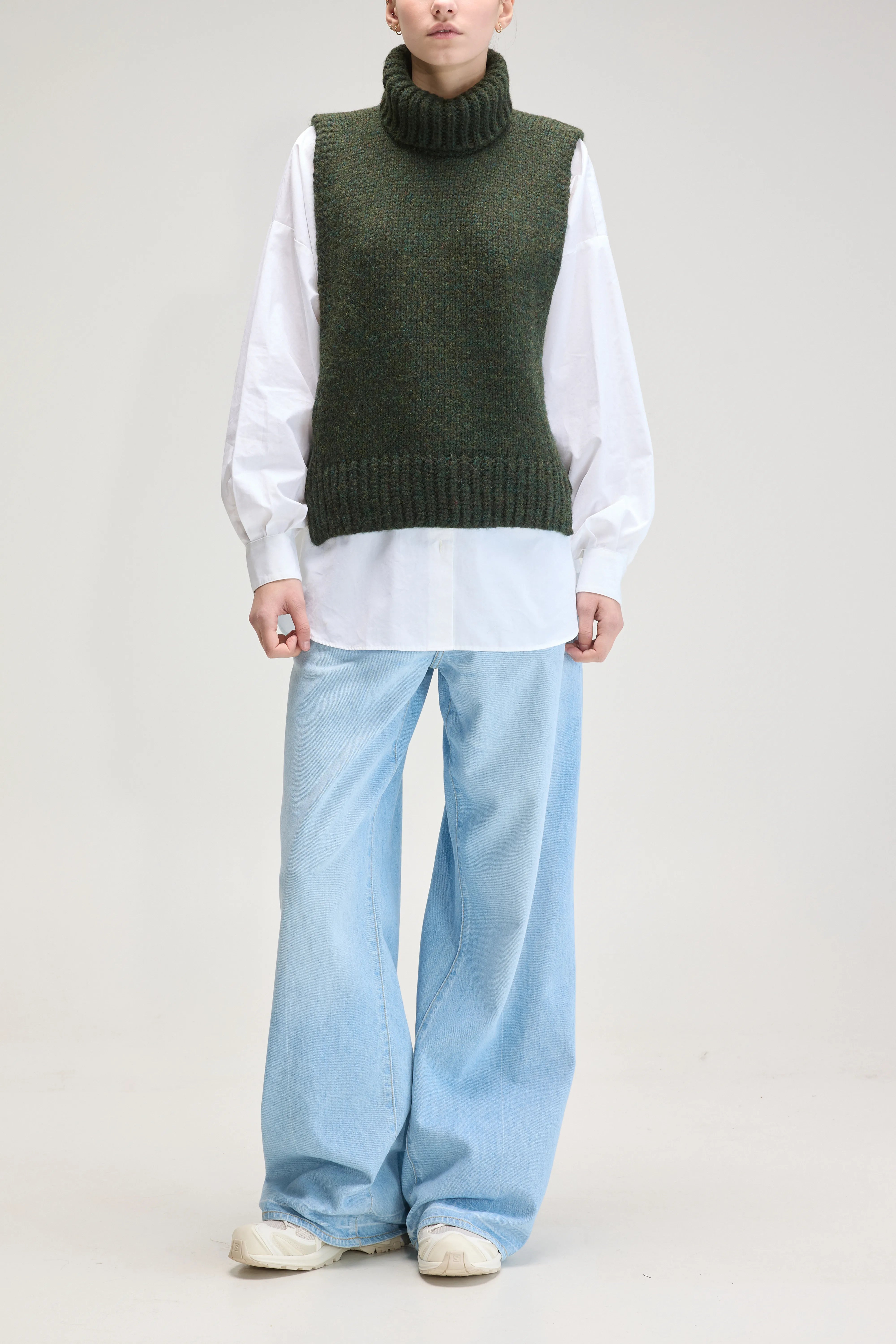 Pull sans manches Upcyclé (UPC / W / KOMBU)