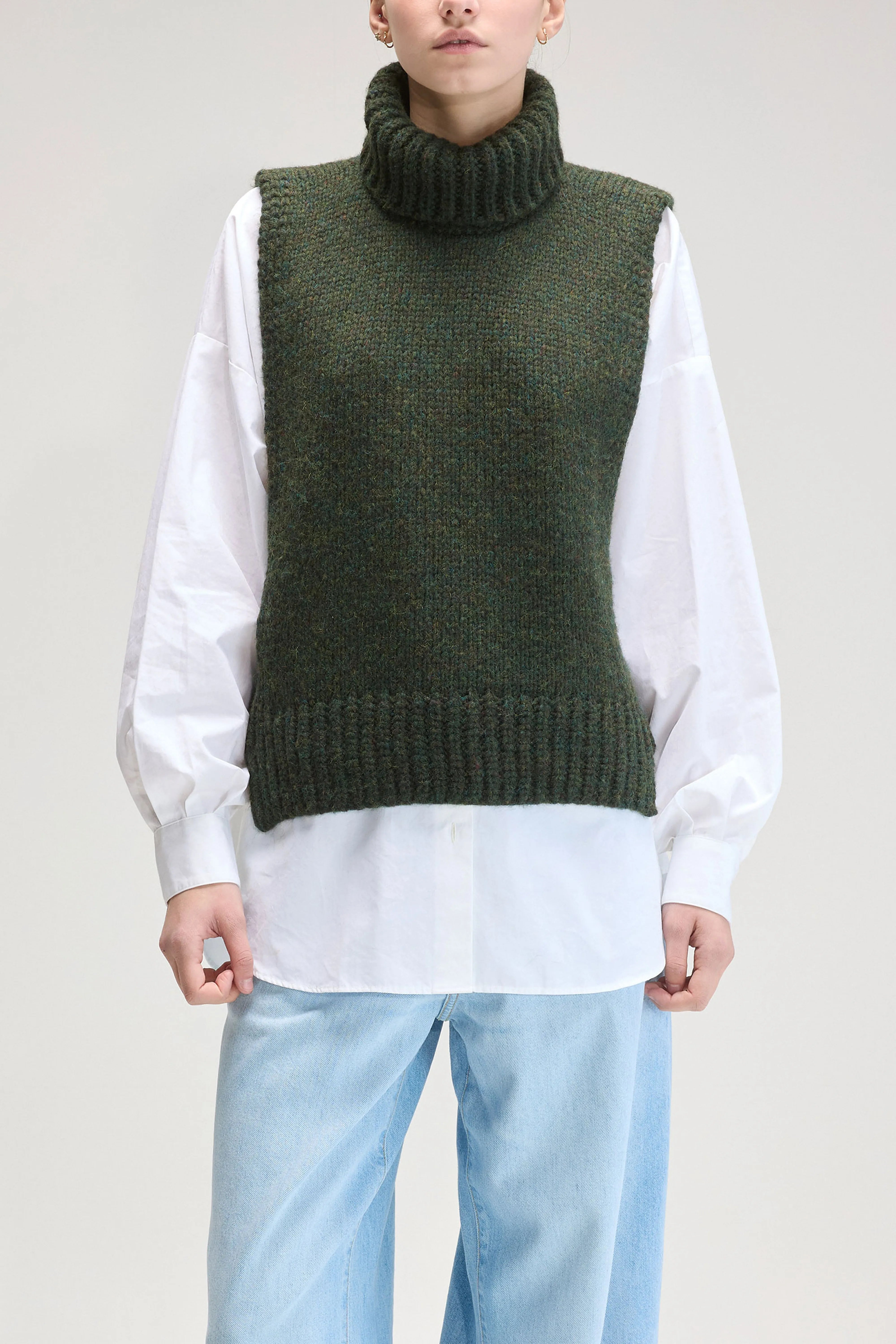 Pull sans manches Upcyclé (UPC / W / KOMBU)