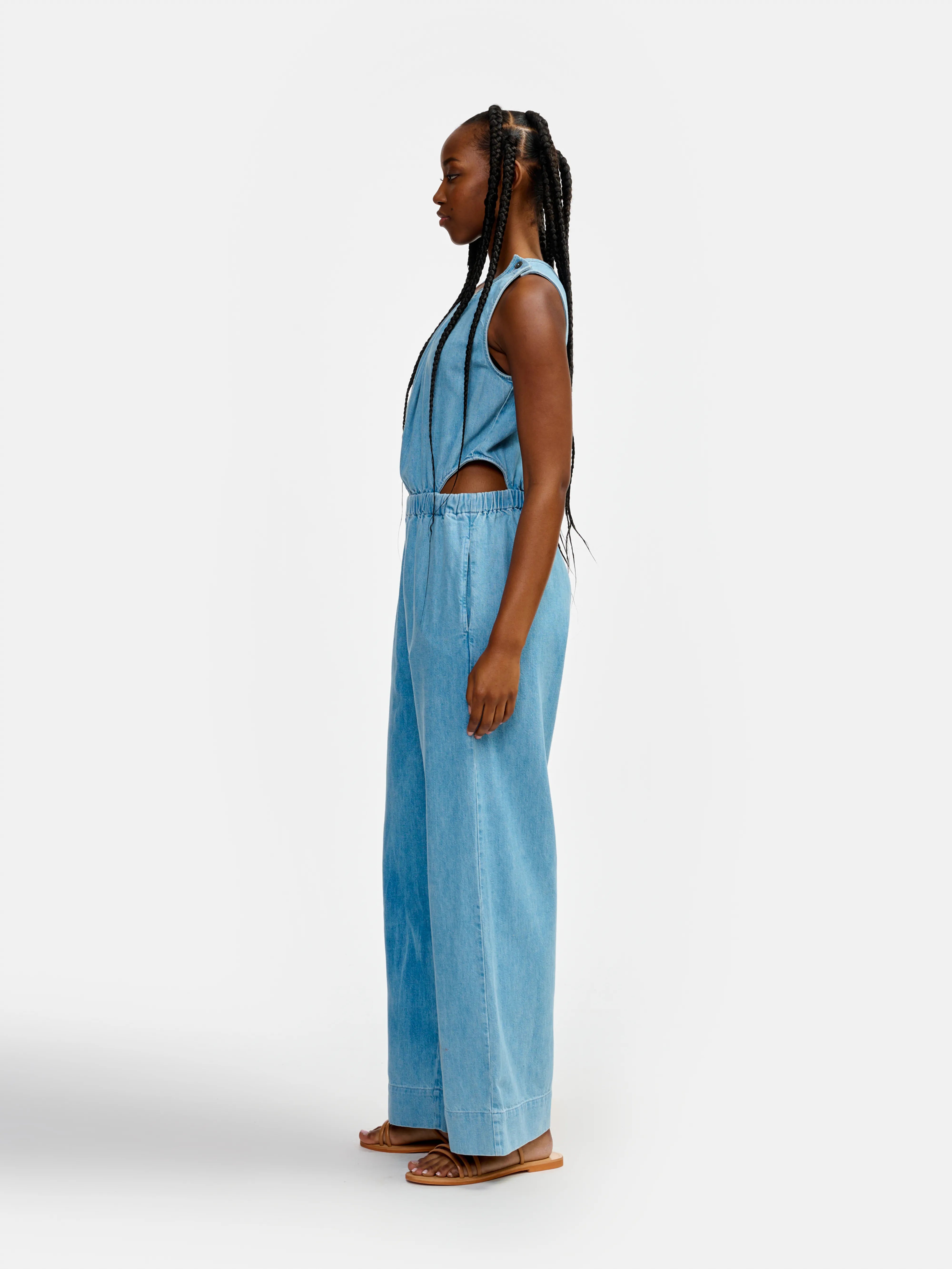 papaye jumpsuit (241 / W / LT BLUE BLEACH)
