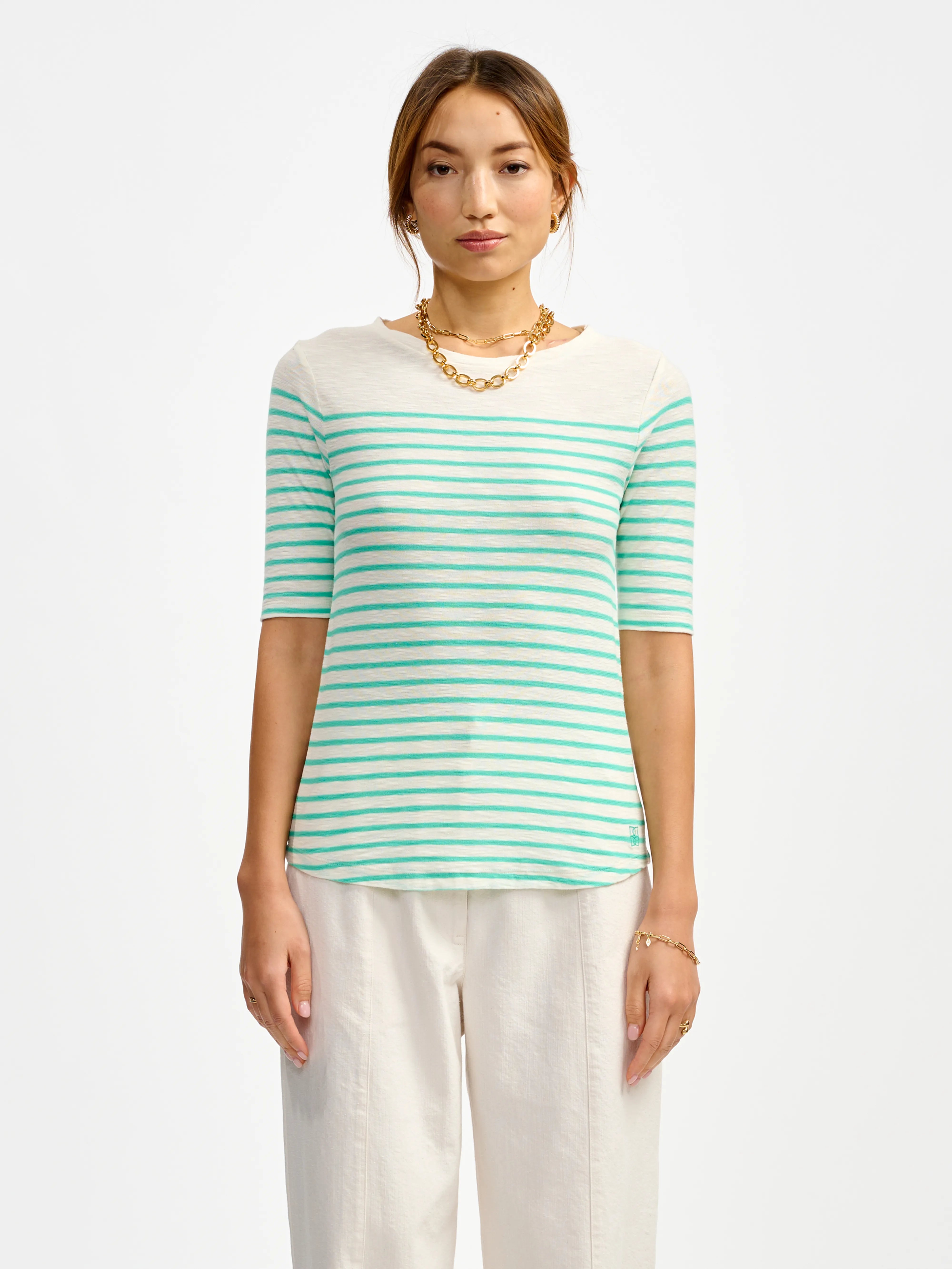 mias t-shirt (241 / W / STRIPE C)