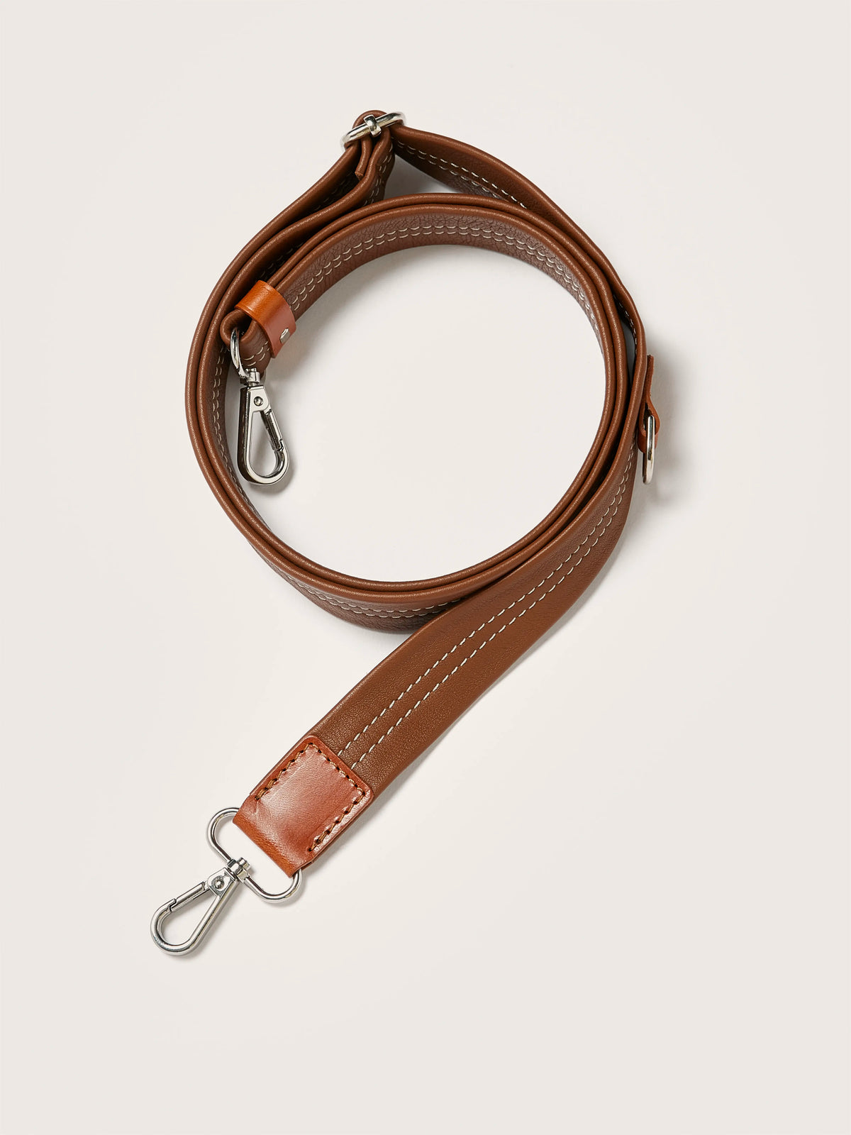 Sogo verstelbare leren strap (251 / W / COGNAC)