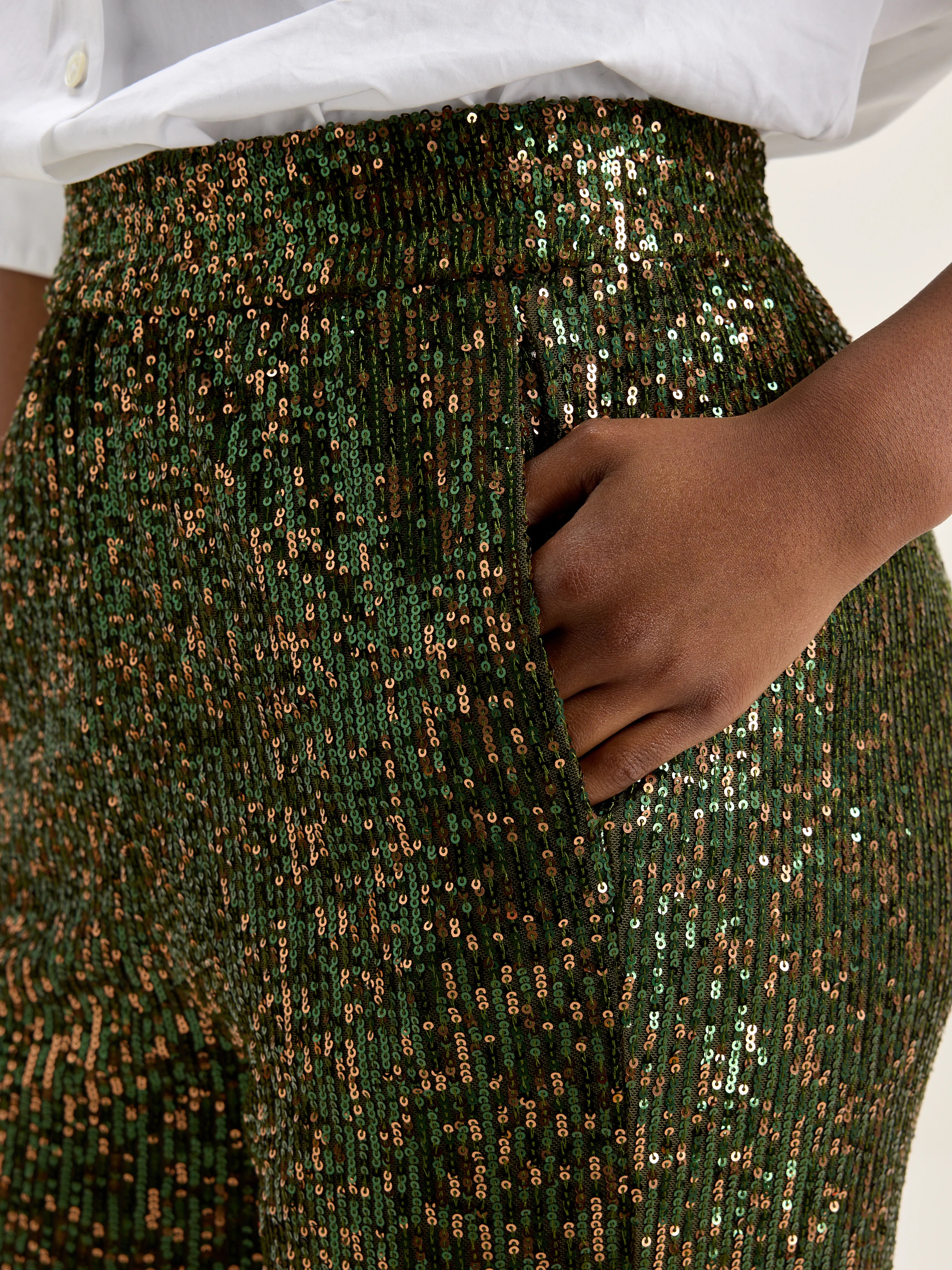 Vanda losse broek (242 / W / MOSS)