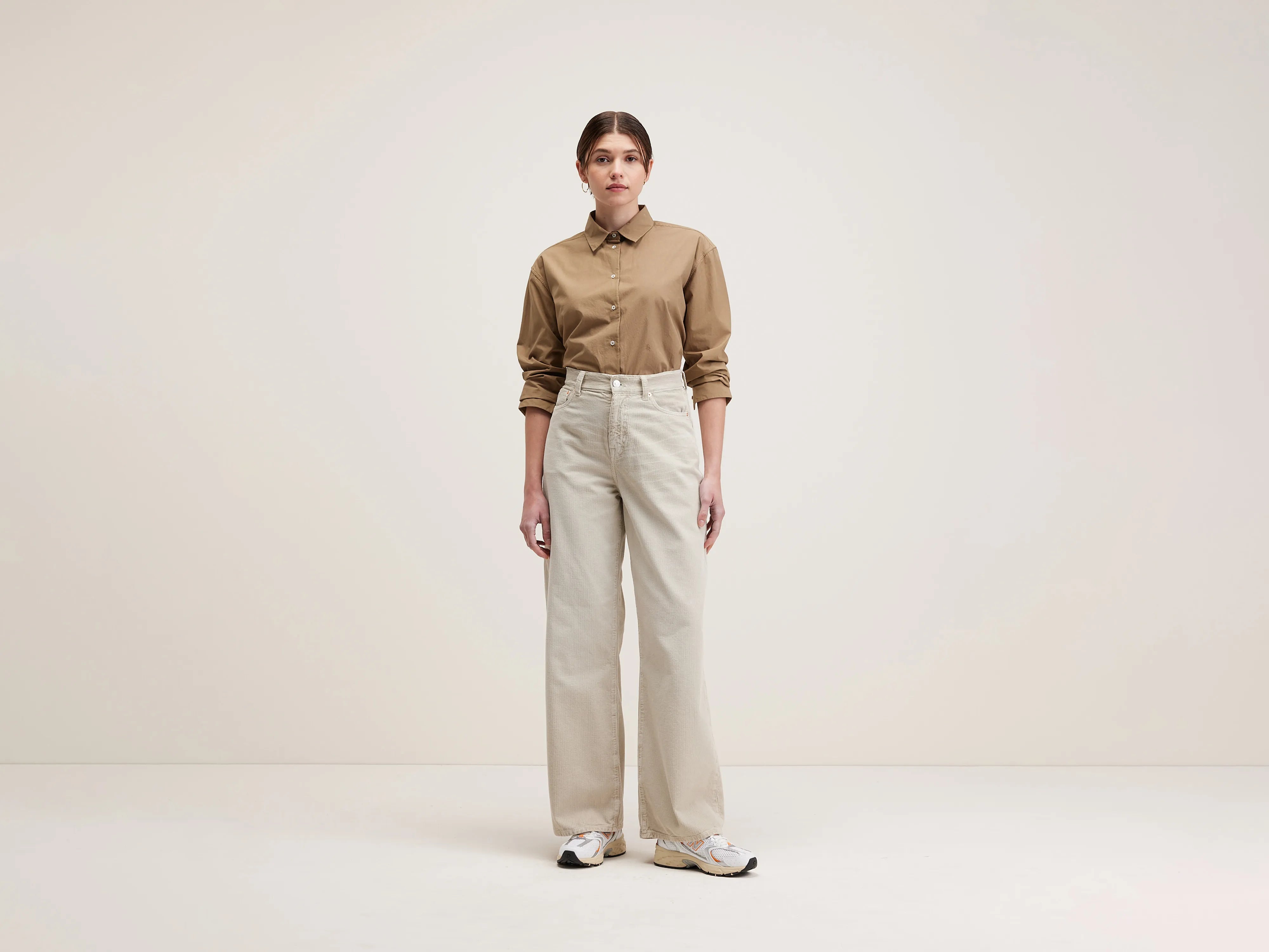 Denim N. 64 wijde jeans (242 / W / CREAM)