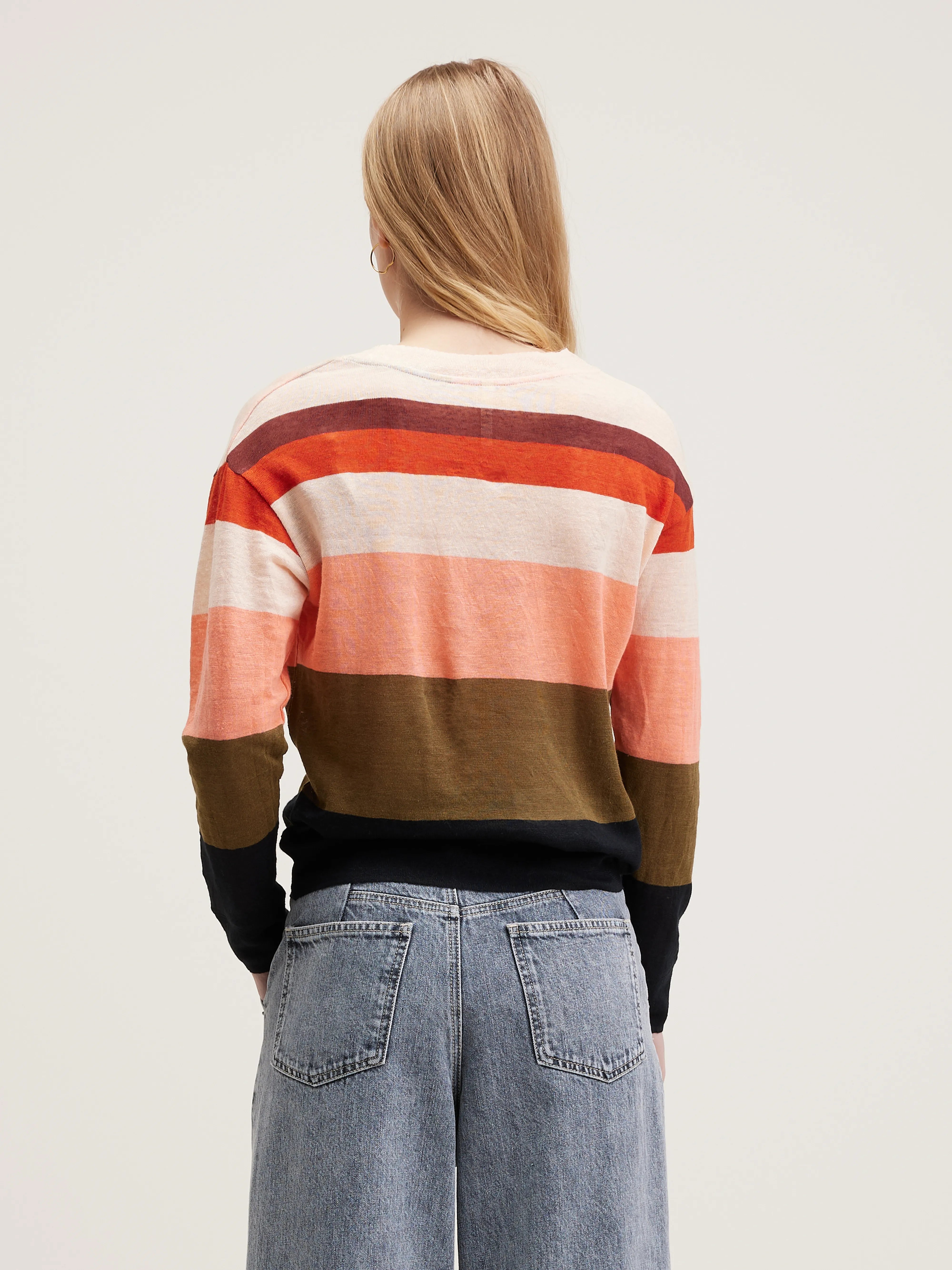 Senia relaxed t-shirt (242 / W / STRIPE B)