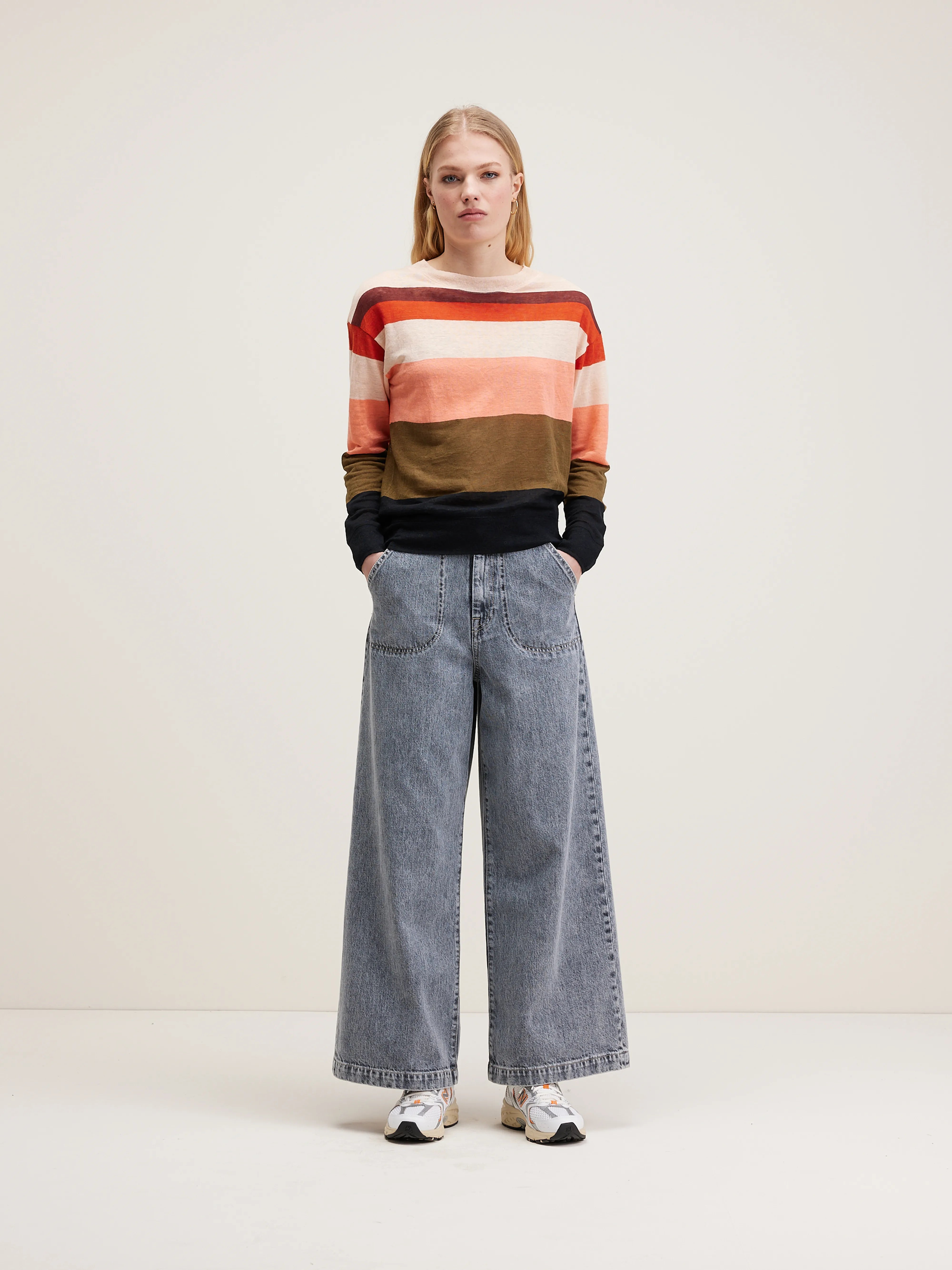 Senia relaxed t-shirt (242 / W / STRIPE B)