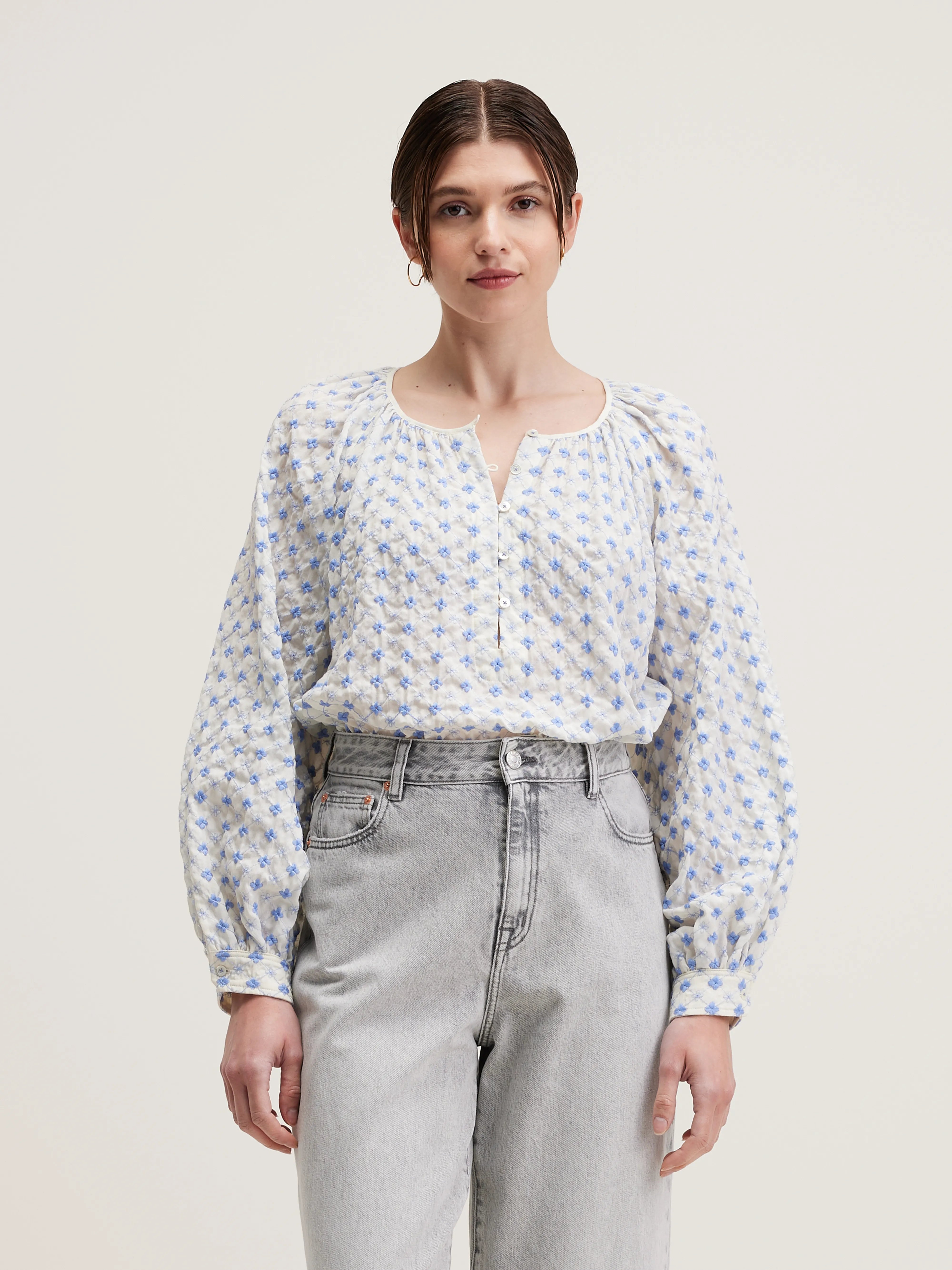 Haiti romantic blouse (242 / W / COMBO A)