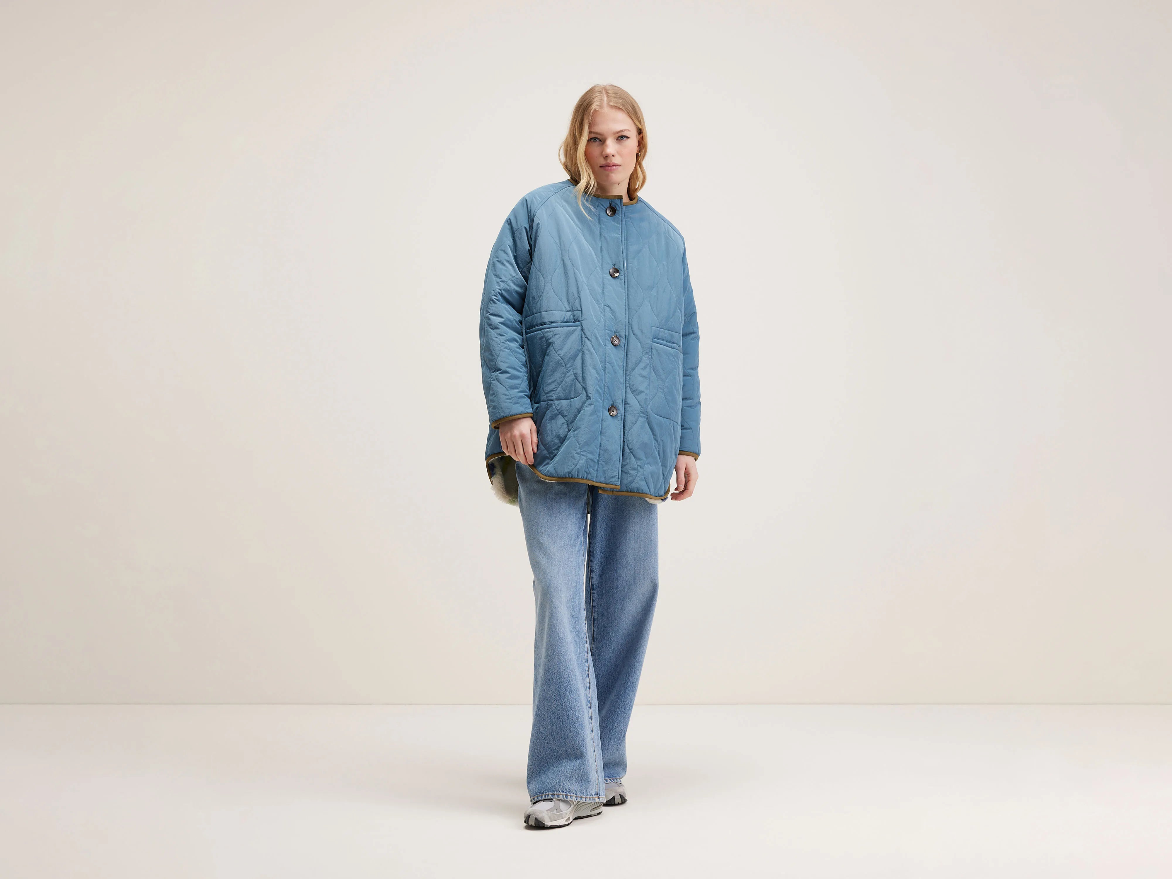 Hamon padded jacket (242 / W / BLUE EYES)