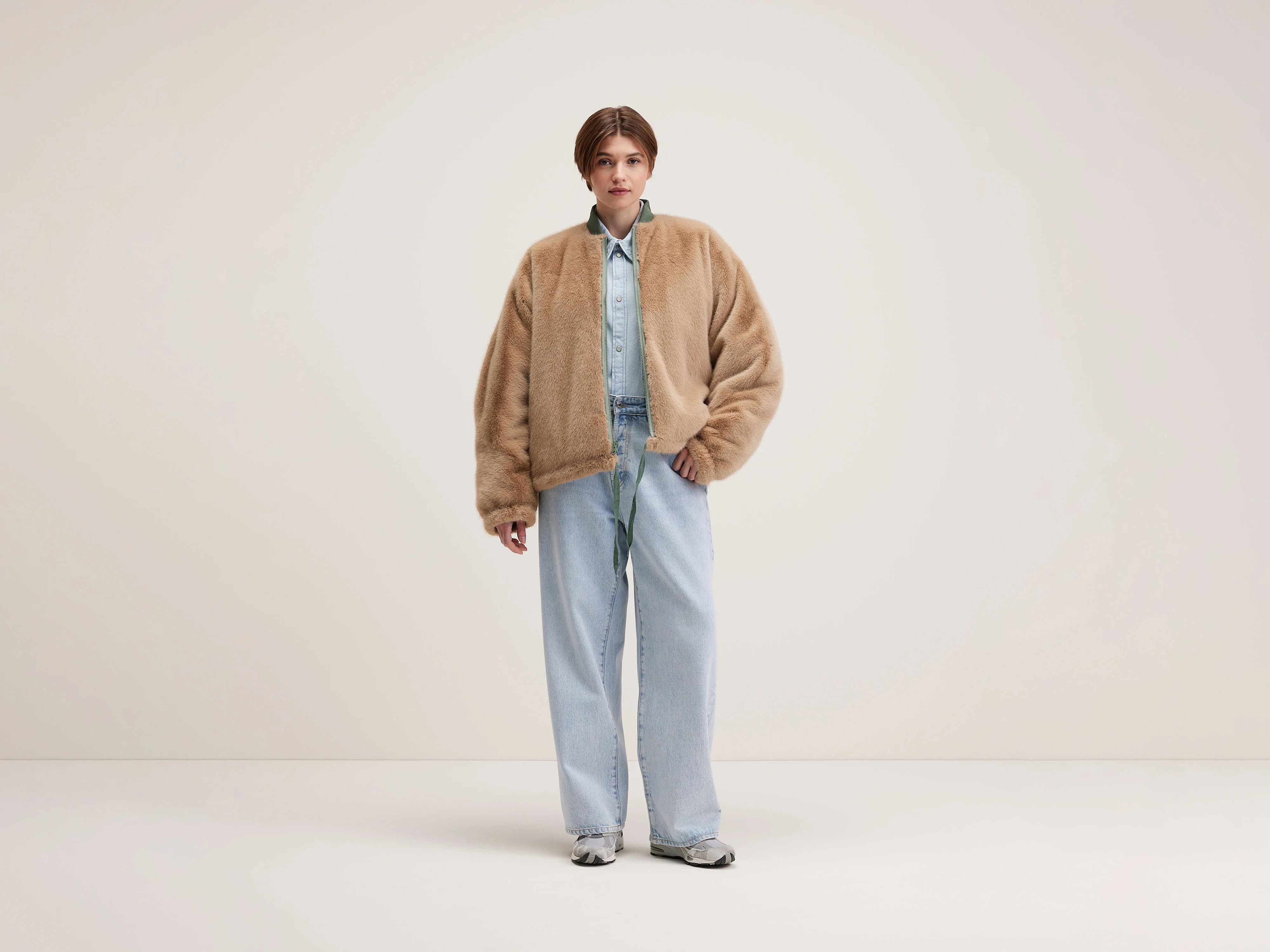 Helsy gewatteerde jas (242 / W / EUCALYPTUS)