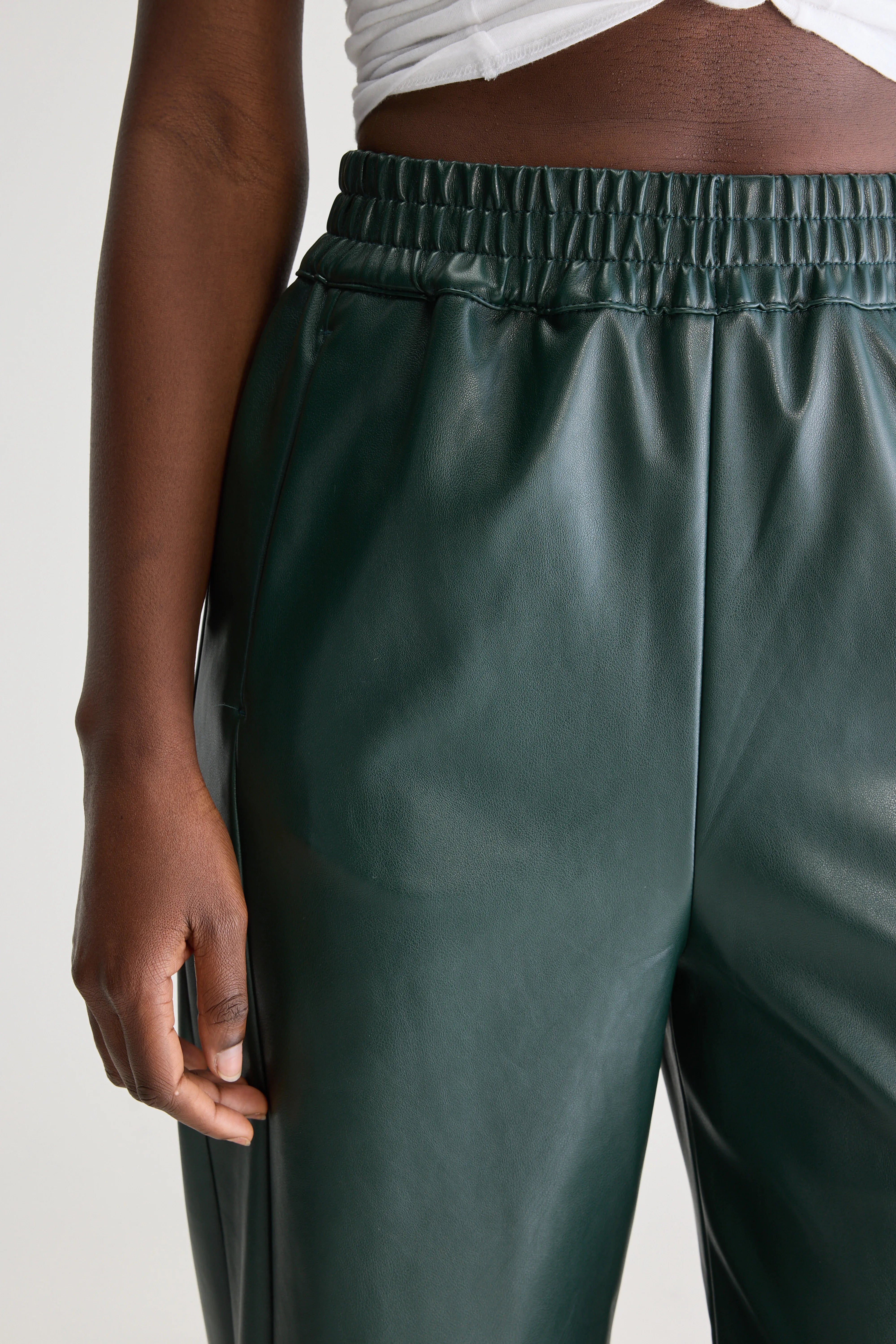Janda broek van imitatieleer (251 / W / HUNTER)