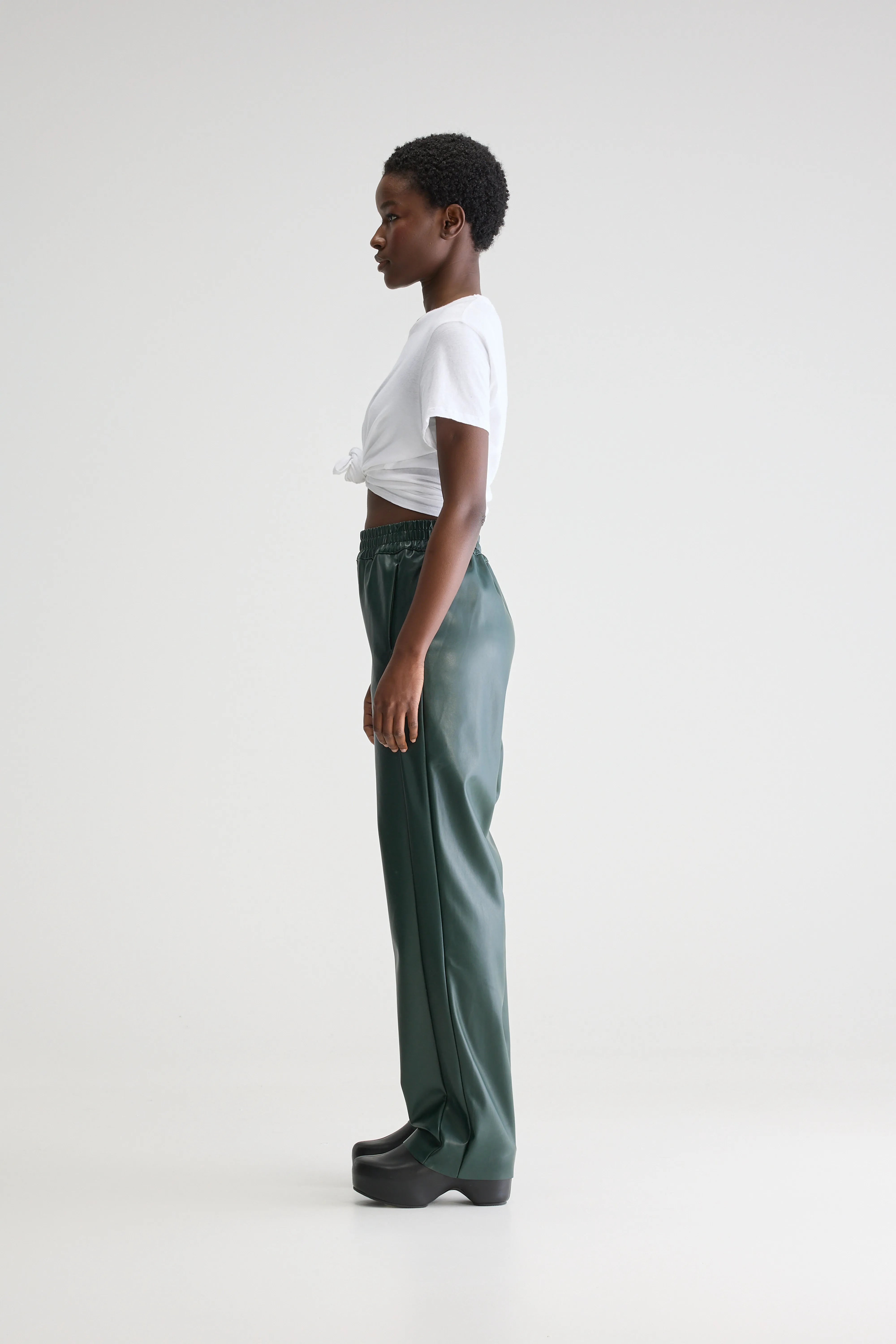 Janda broek van imitatieleer (251 / W / HUNTER)