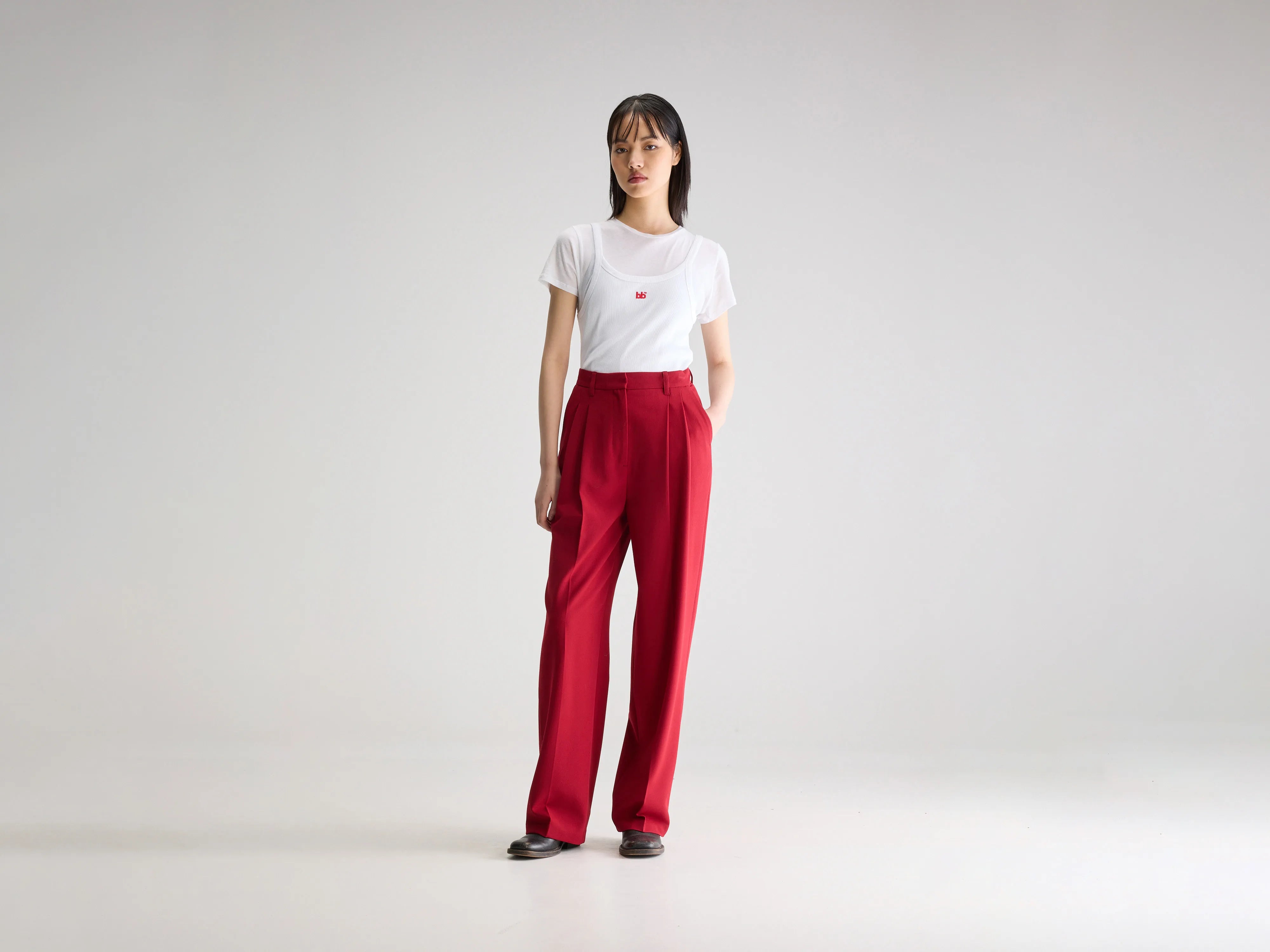 Dominic tailored broek (251 / W / PALISSANDRE)
