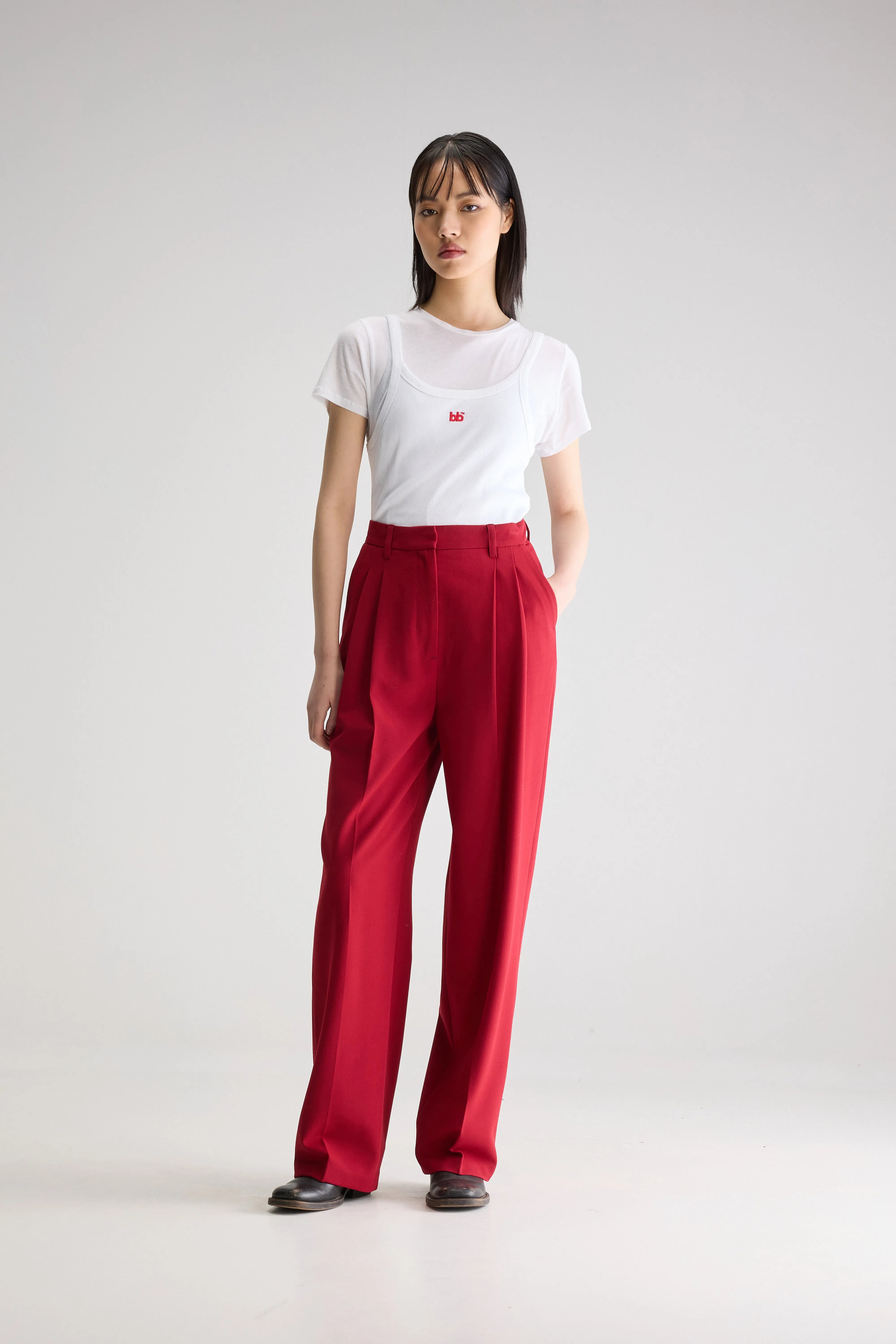 Dominic tailored broek (251 / W / PALISSANDRE)