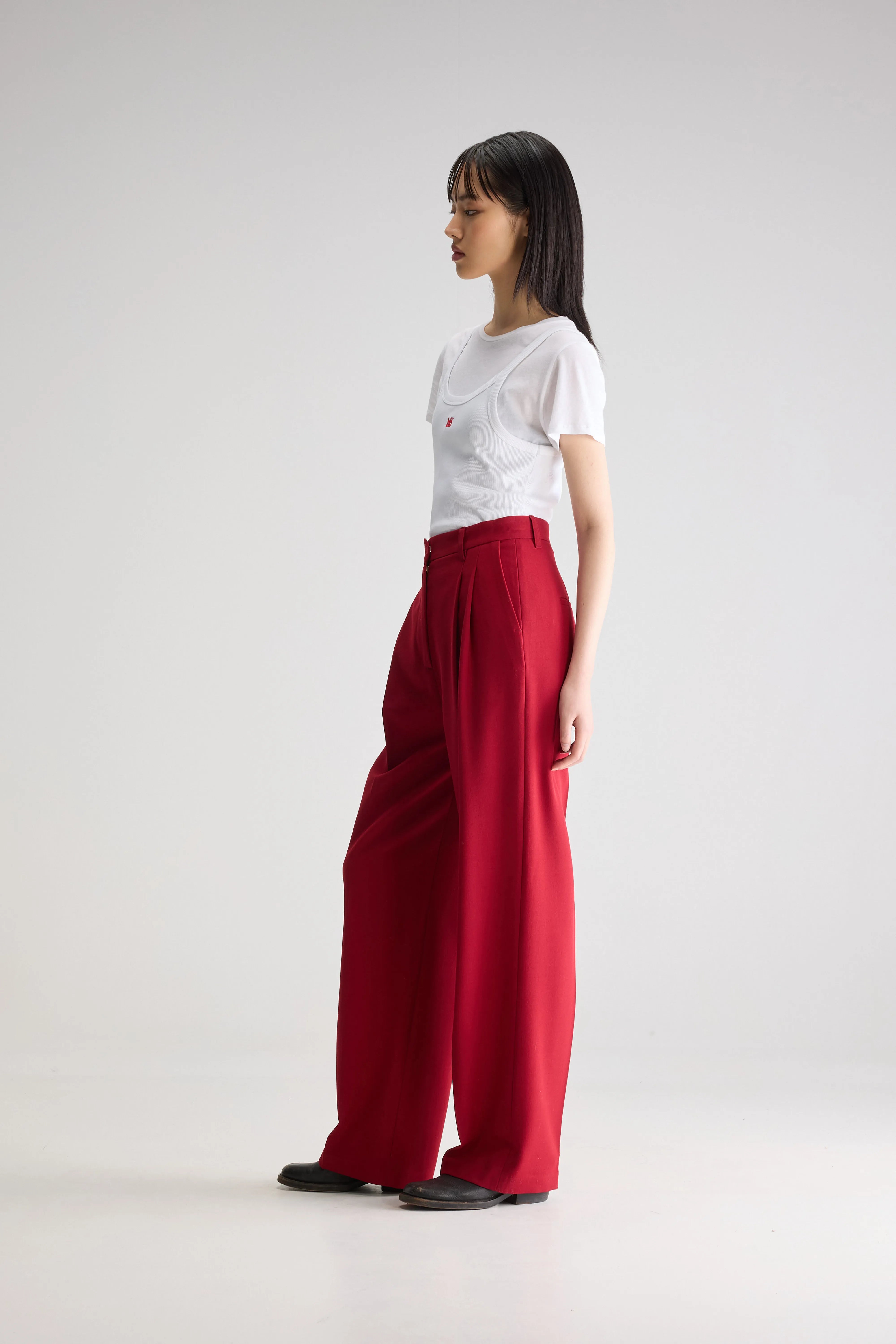 Dominic tailored broek (251 / W / PALISSANDRE)