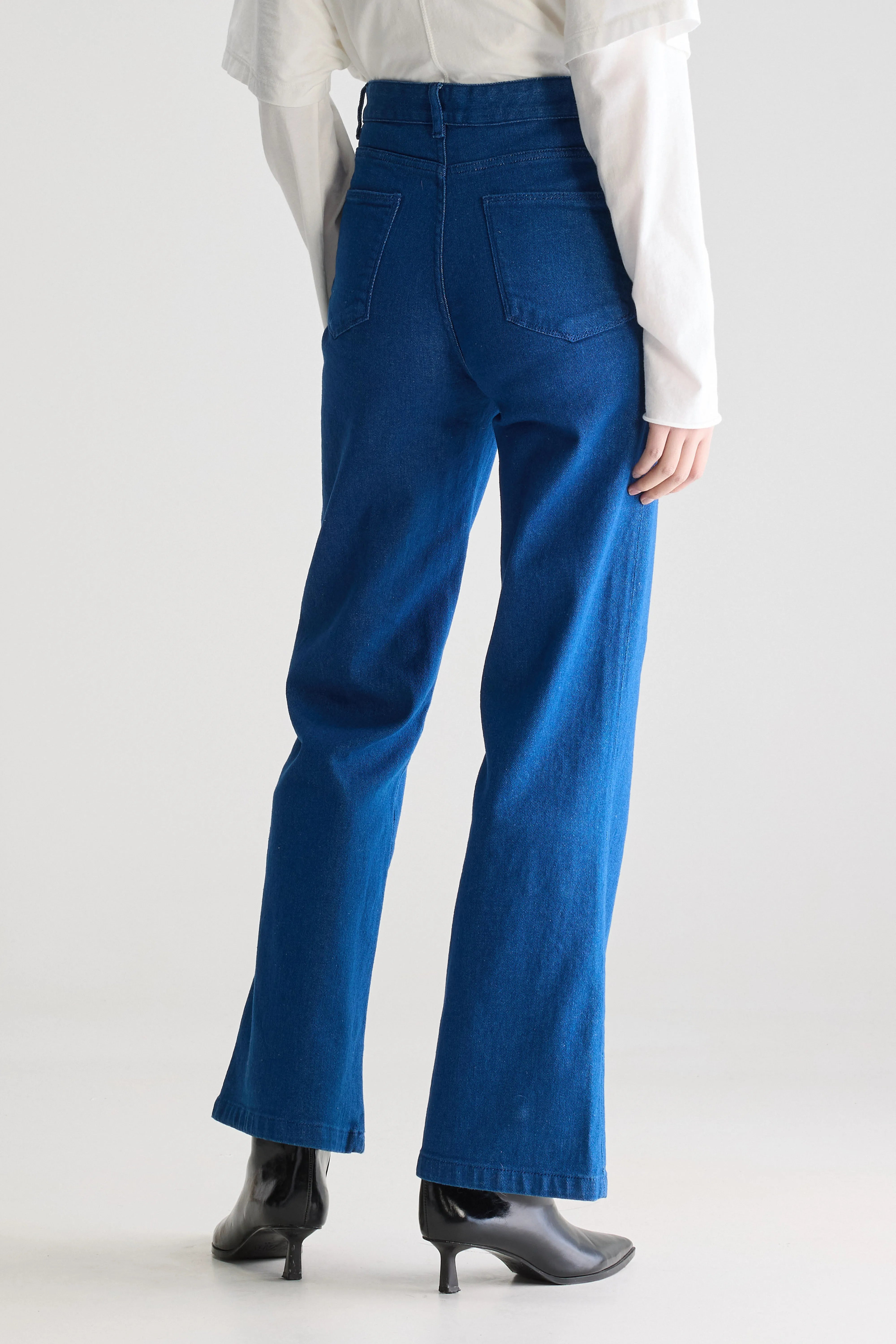 Park flared washed denim trousers (242 / W / ONE WASH)