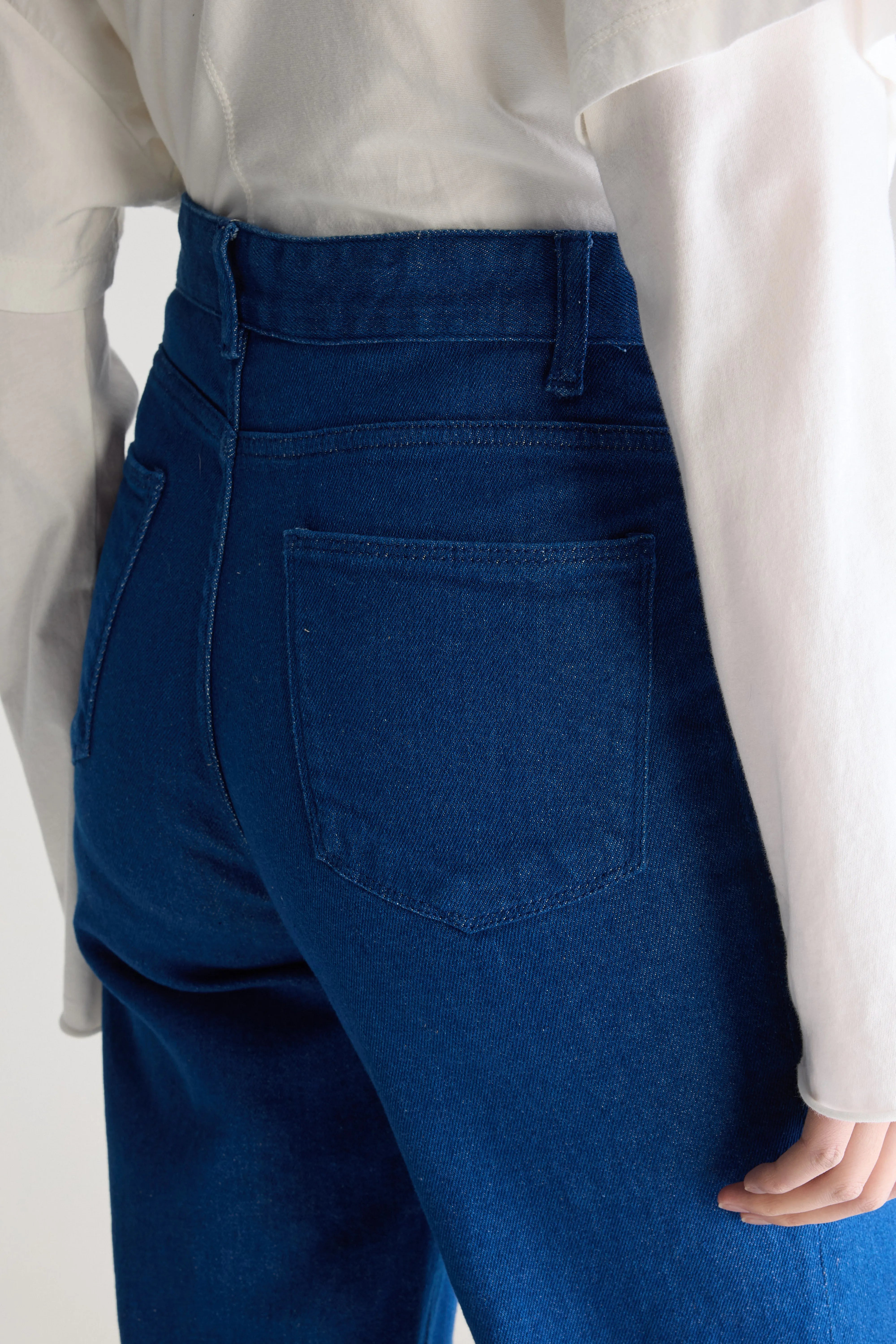 Park flared washed denim trousers (242 / W / ONE WASH)
