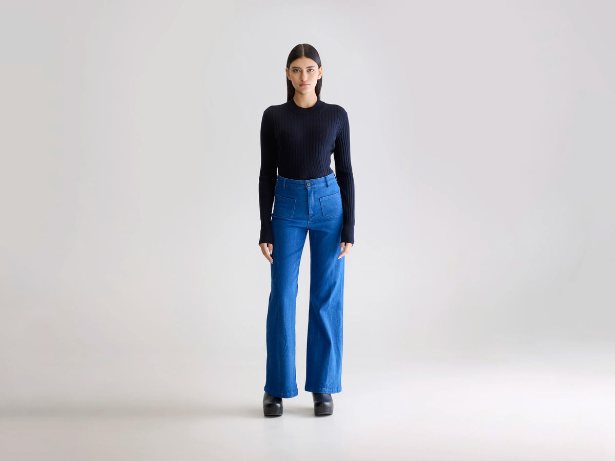 Park flared trousers (252 / W / ONE WASH)