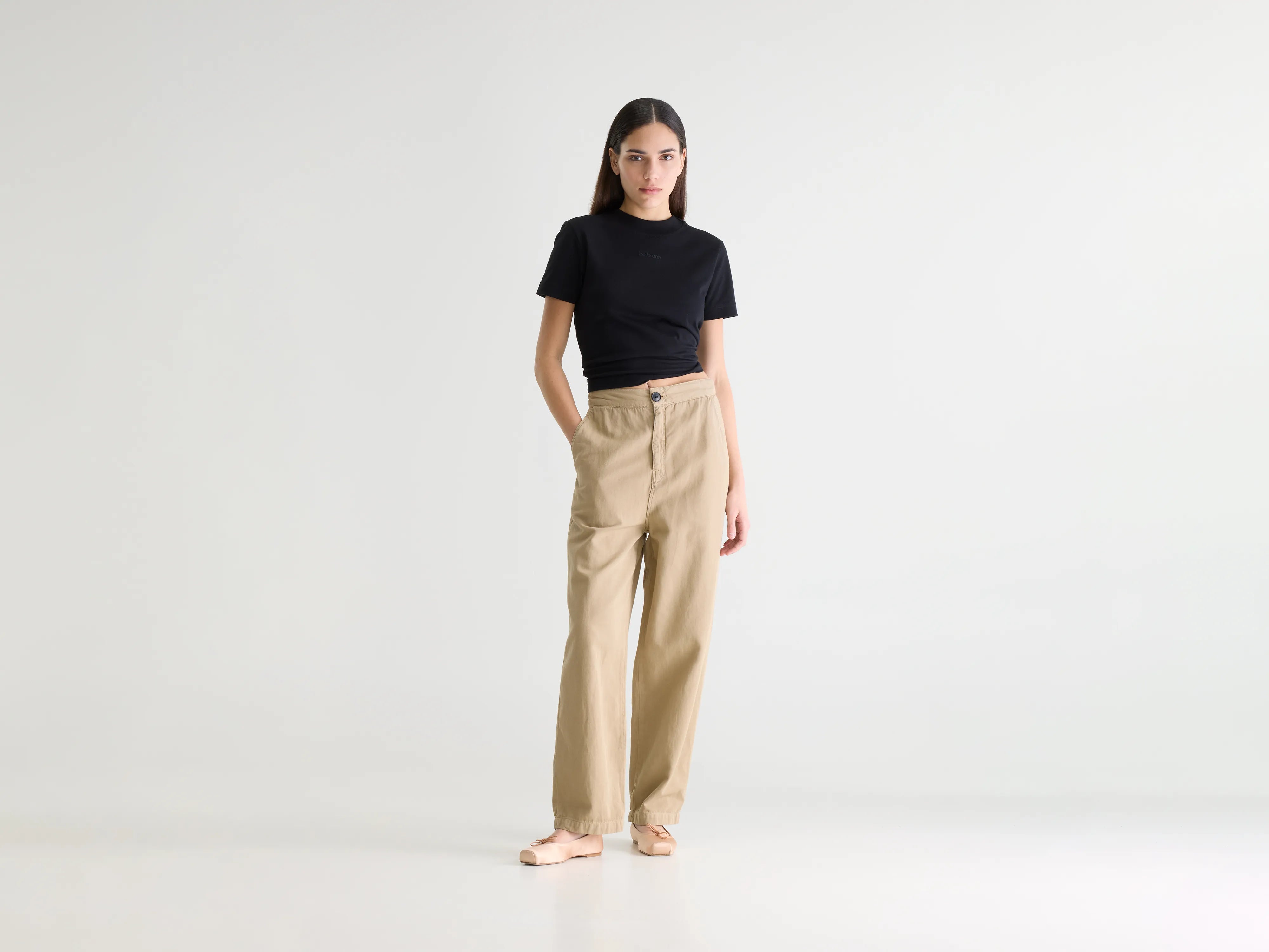 Pasop relaxte beige broek (242 / W / CLAY)
