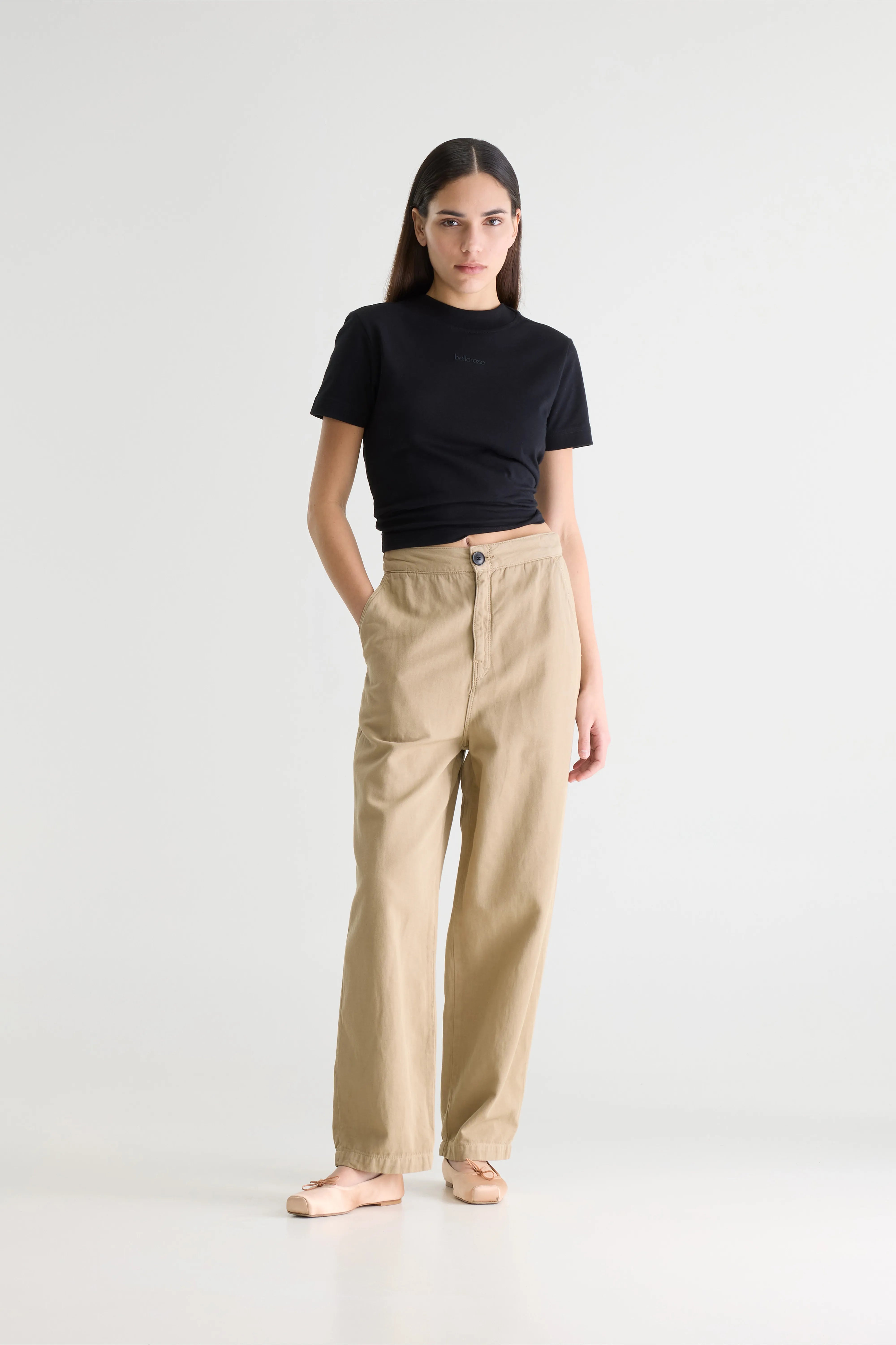 Pasop relaxed light beige trousers (242 / W / CLAY)