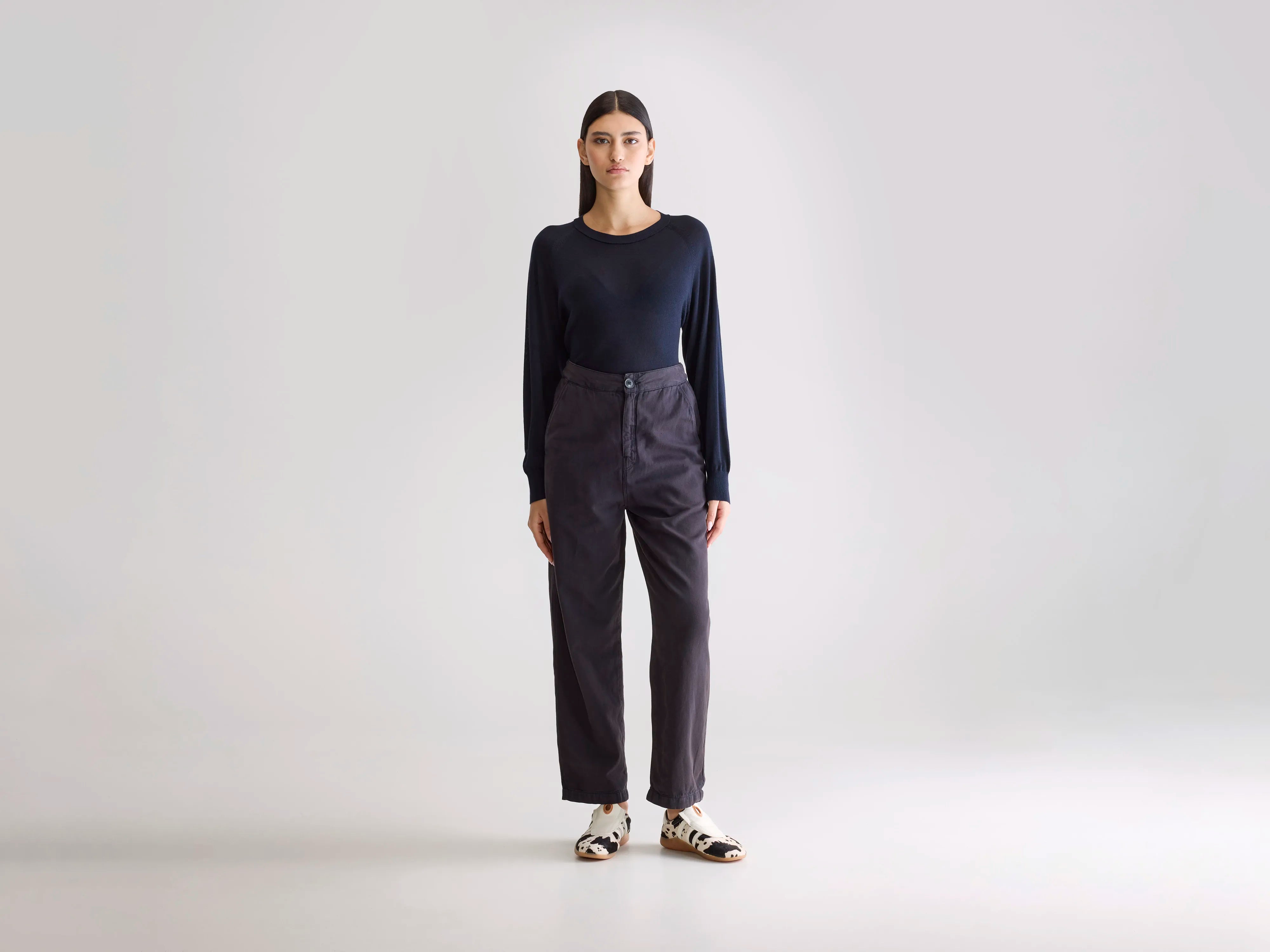 Pantalon décontracté Pasop (252 / W / OFF BLACK)