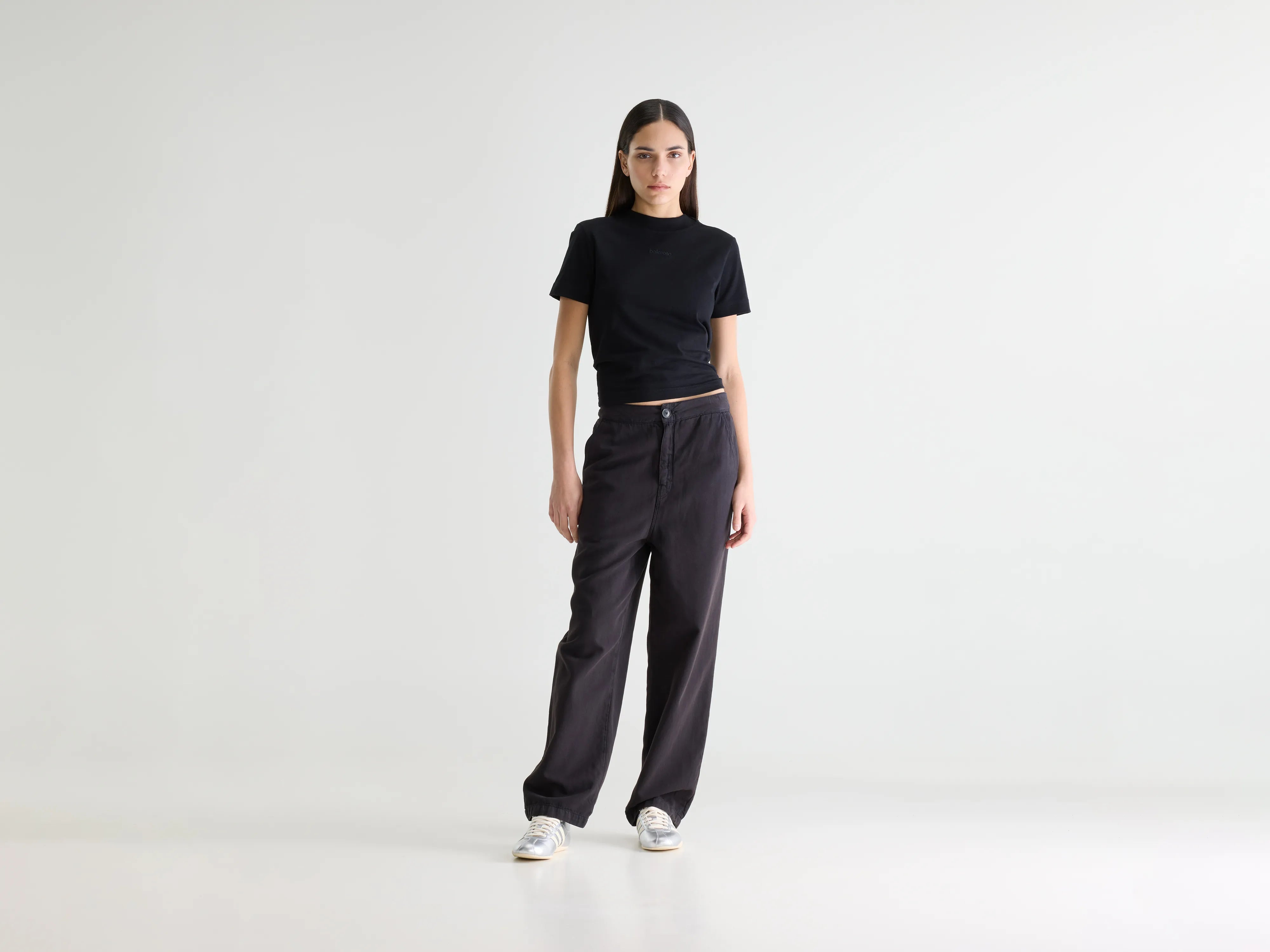 Pasop zwarte relaxte broek (252 / W / OFF BLACK)