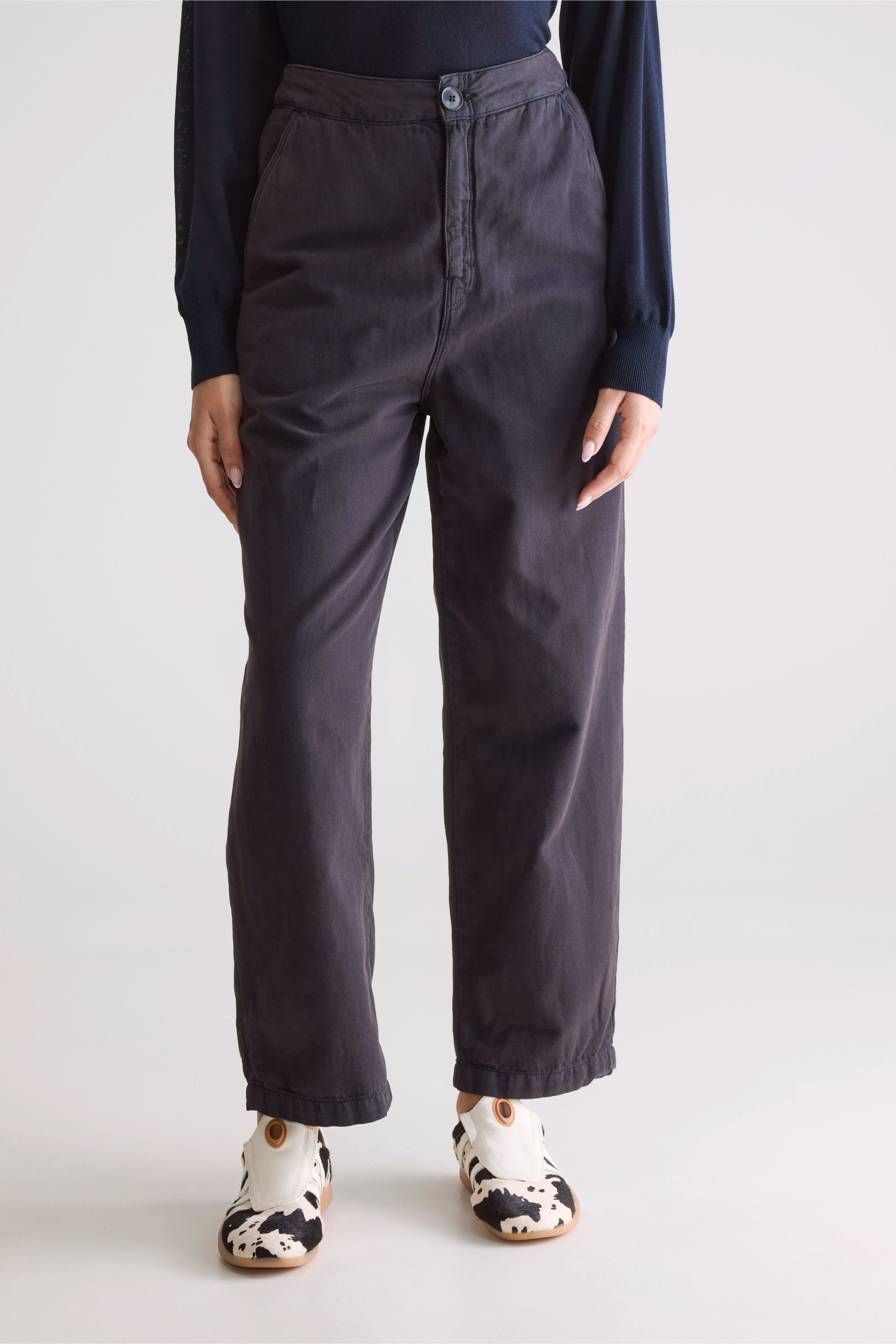 Pantalon décontracté Pasop (252 / W / OFF BLACK)