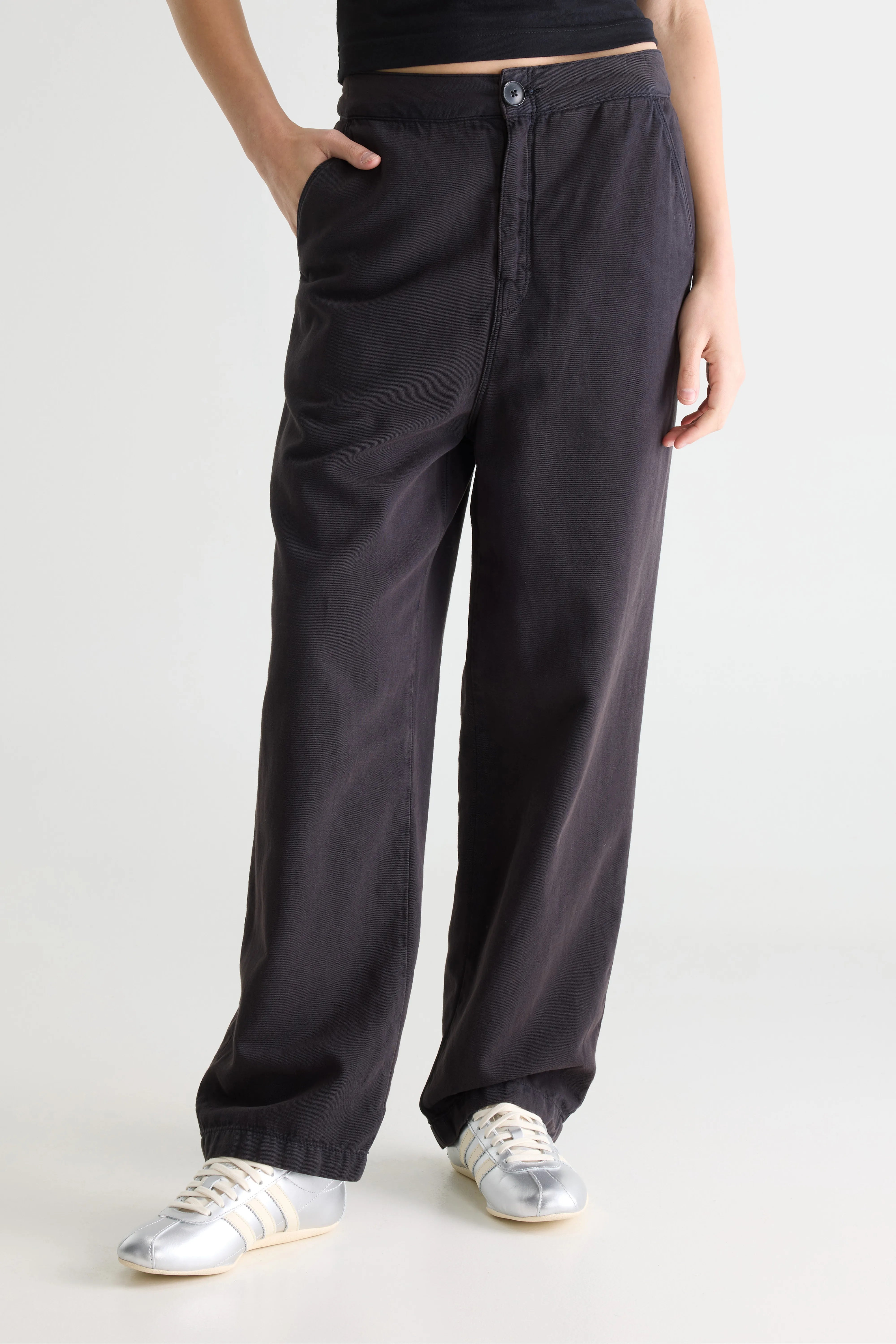 Pasop zwarte relaxte broek (252 / W / OFF BLACK)