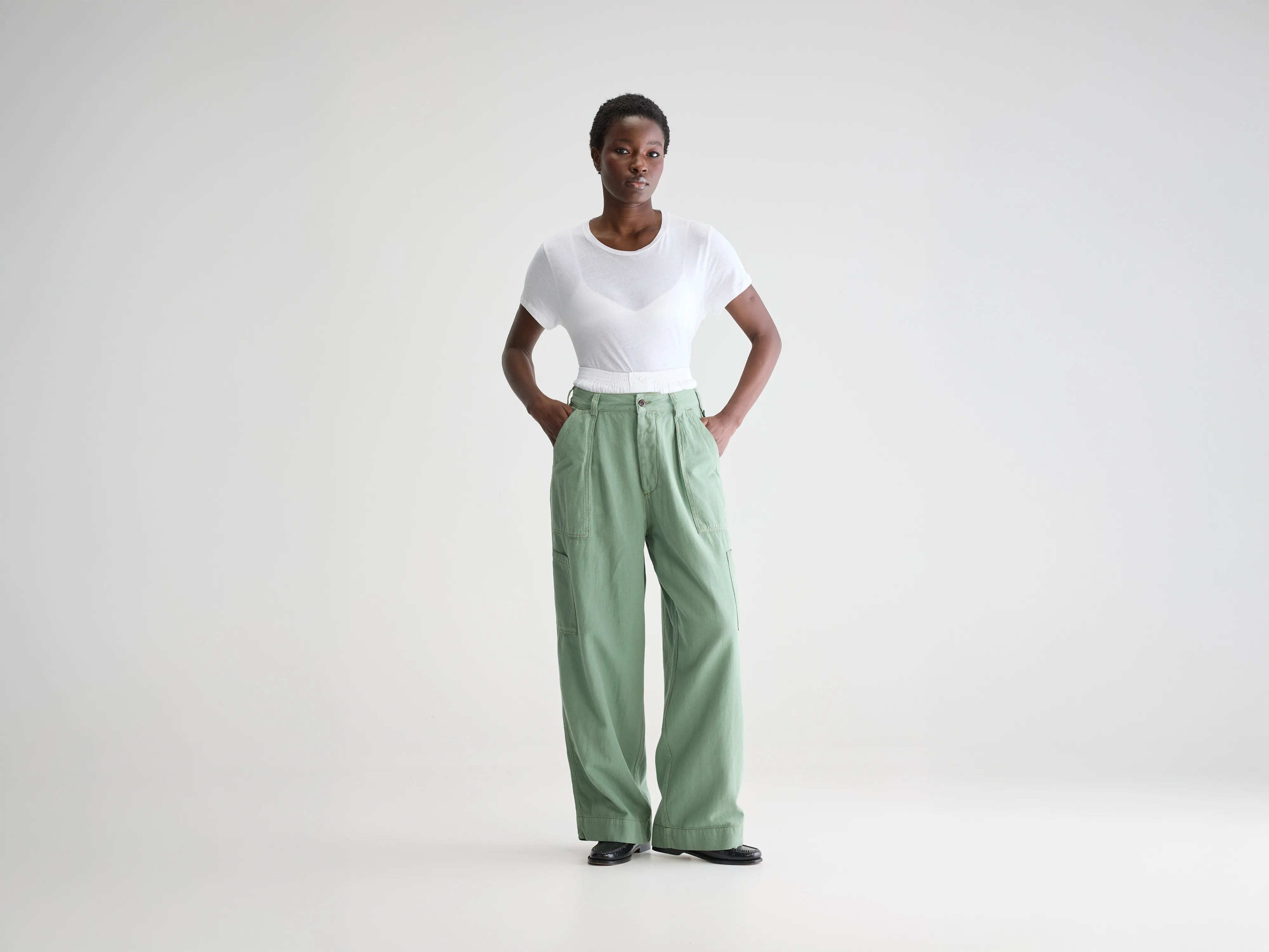 Pantalon cargo Pepin (252 / W / EUCALYPTUS)