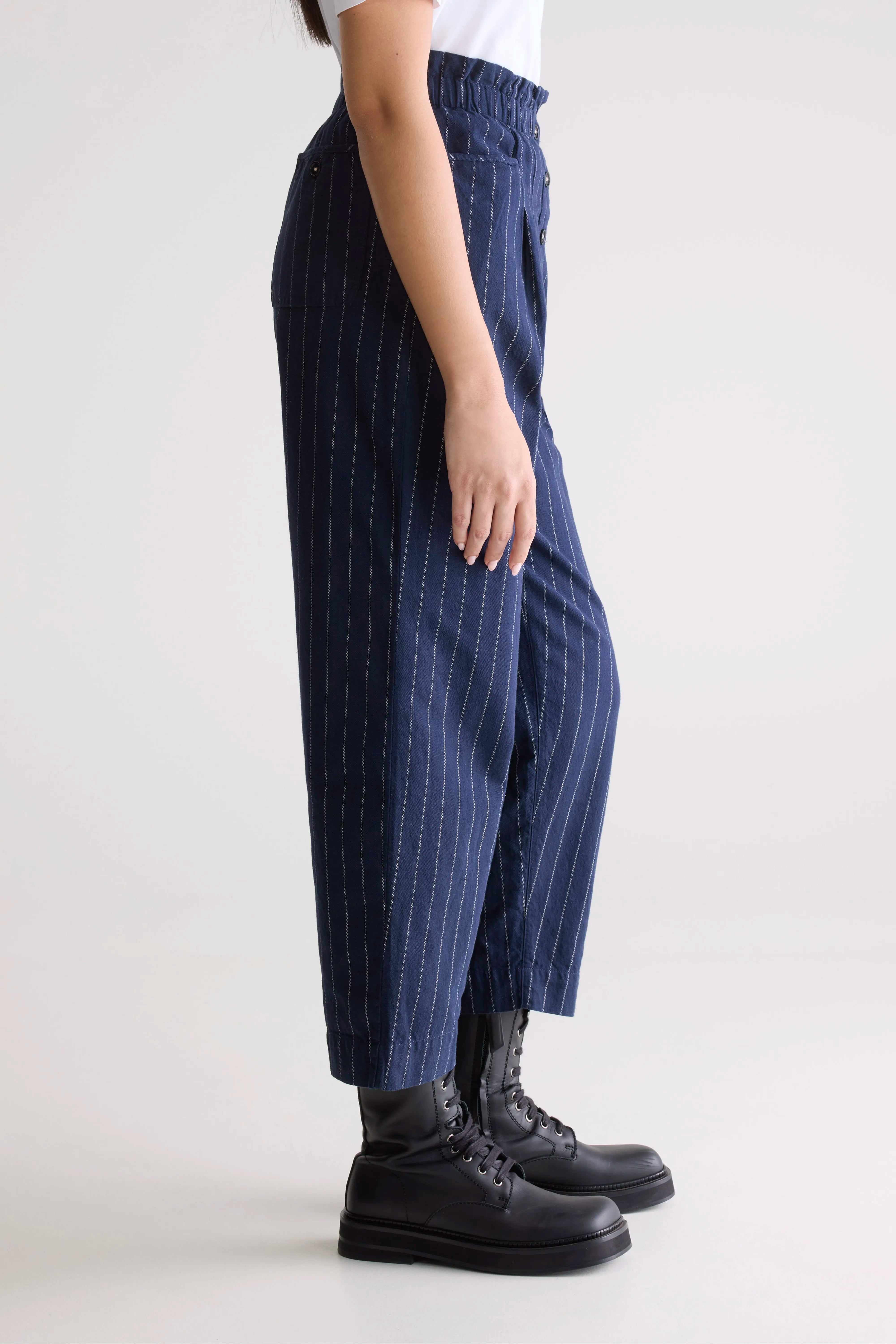 Lilo paperbag trousers (252 / W / STRIPE A)