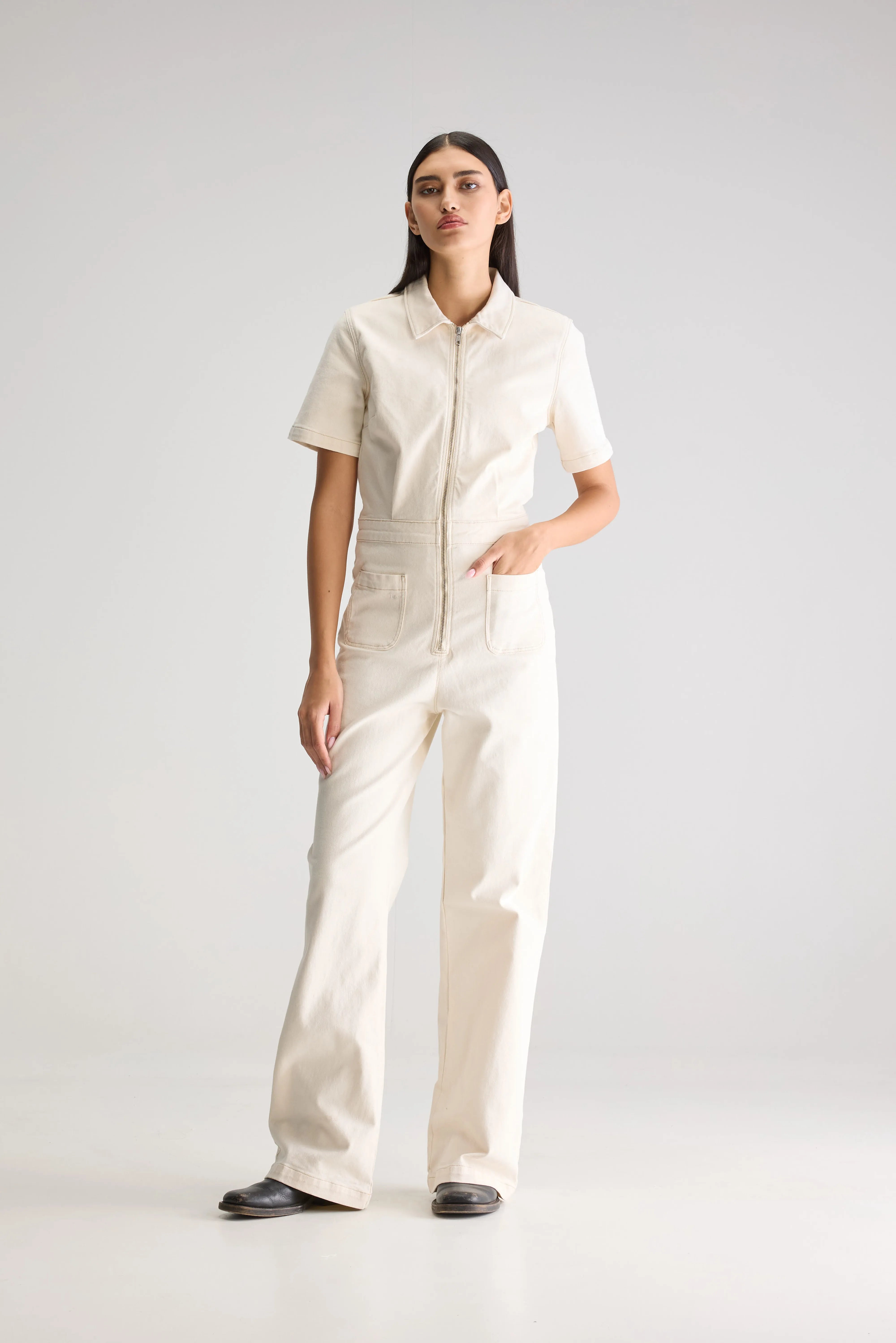 Pamelia denim jumpsuit (251 / W / NATURAL)