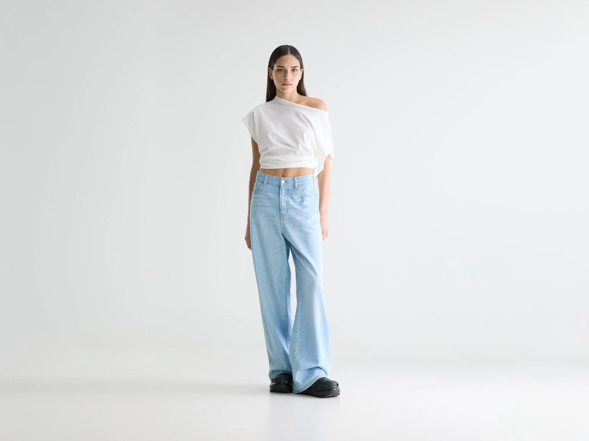 Weite Denim-Jeans N° 64 (242 / W / VINTAGE LT BLUE)
