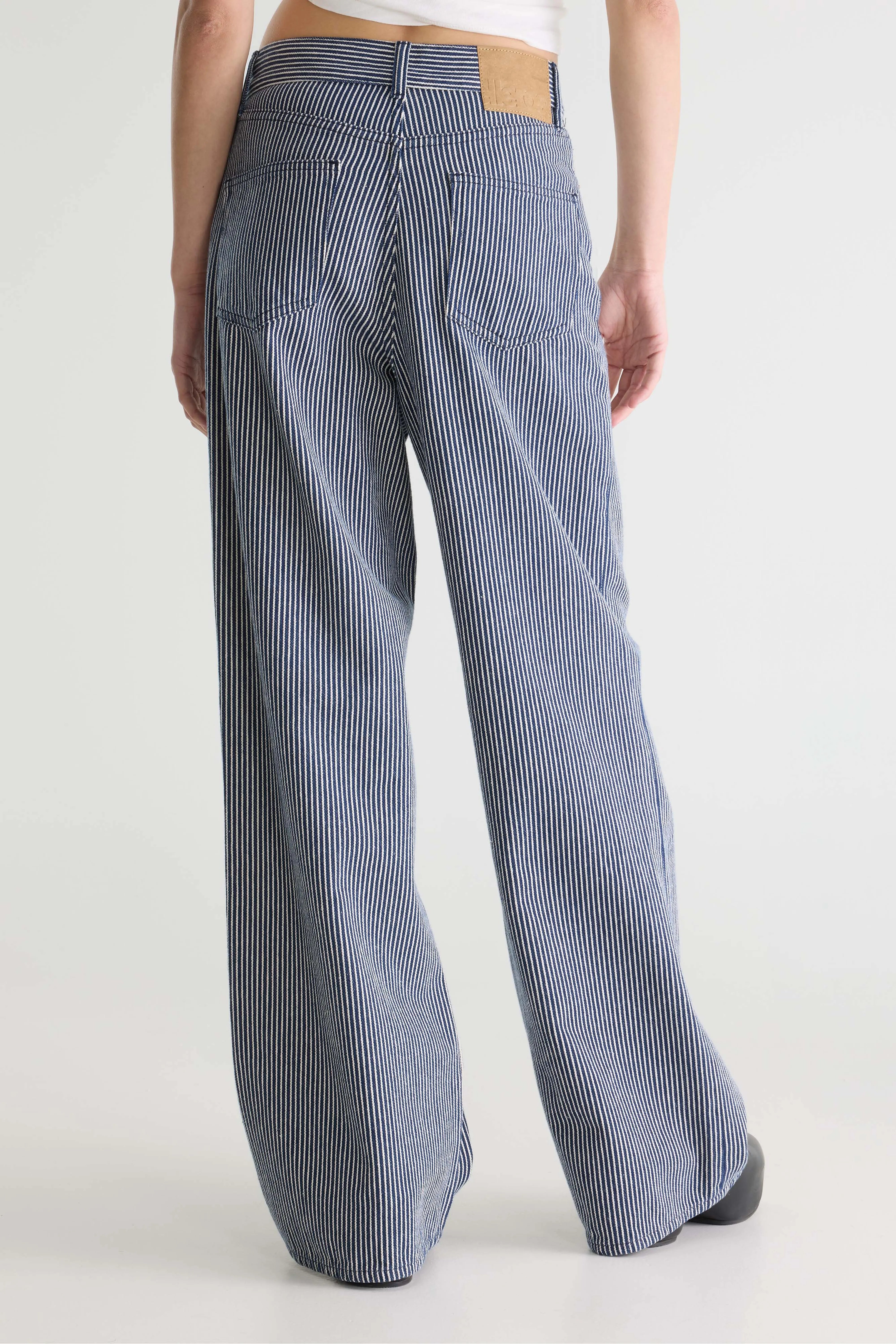 Jean large rayé - Denim N. 64 (252 / W / LT STONE WASH)