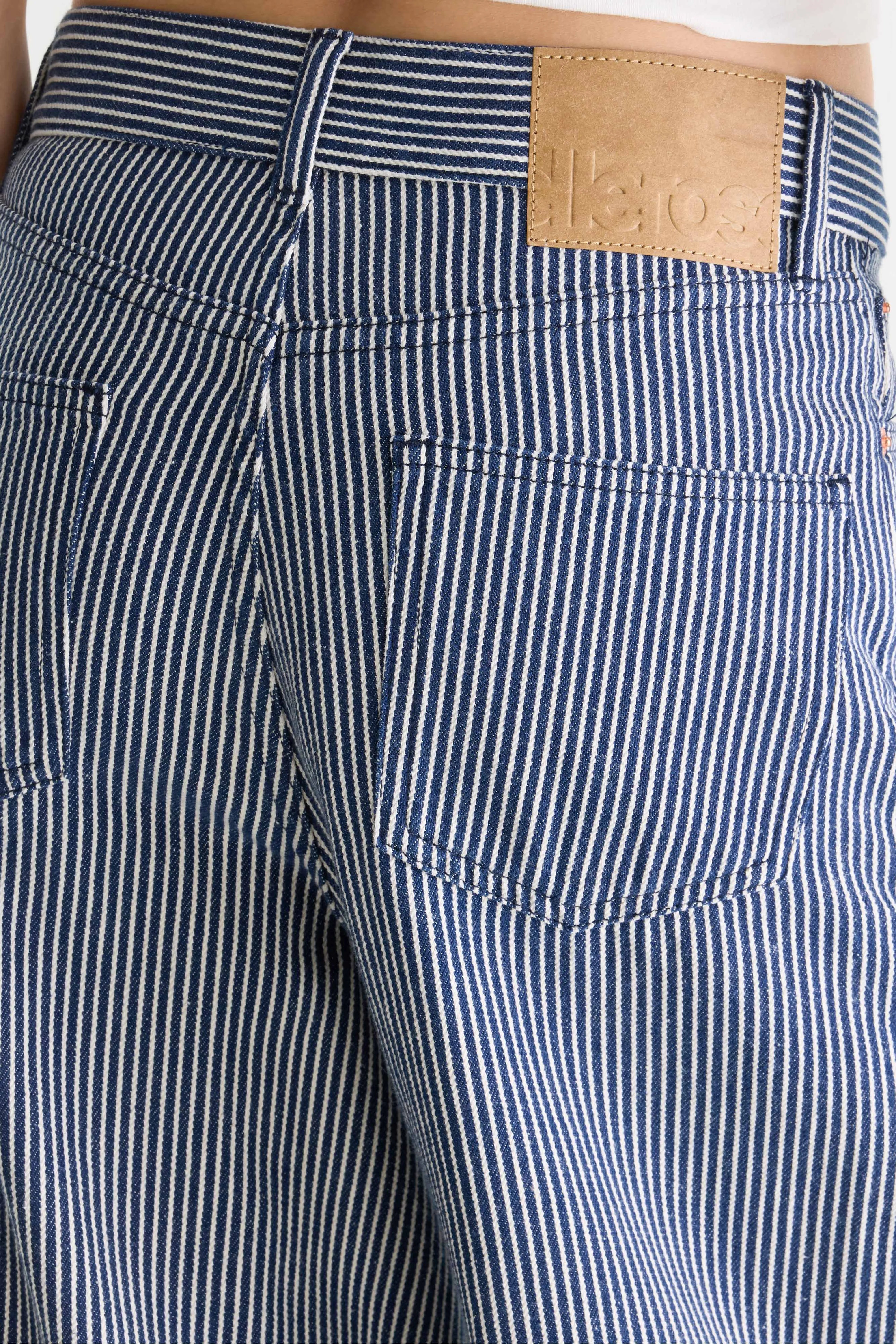 Jean large rayé - Denim N. 64 (252 / W / LT STONE WASH)