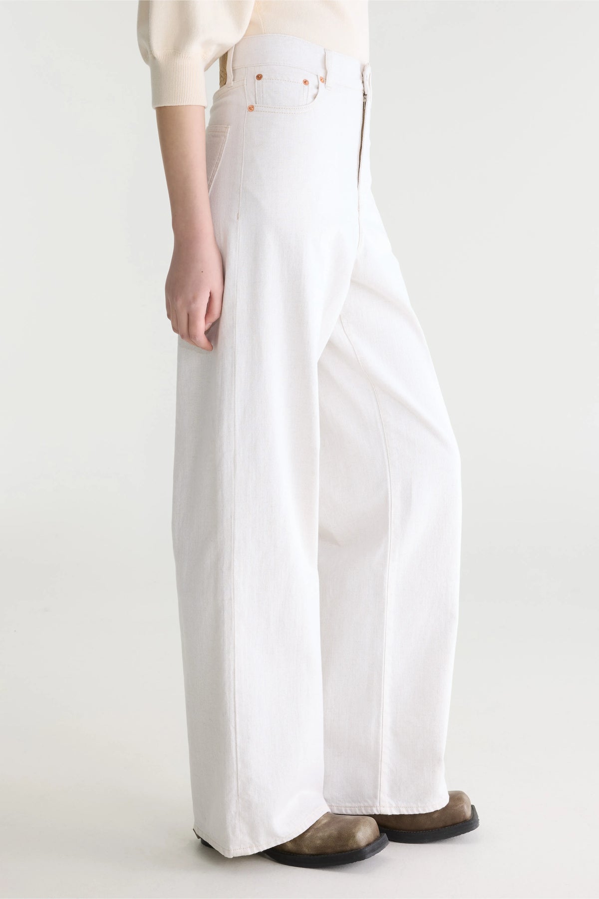 Denim N. 64 - wijde jeans (242 / W / VINTAGE WHITE)