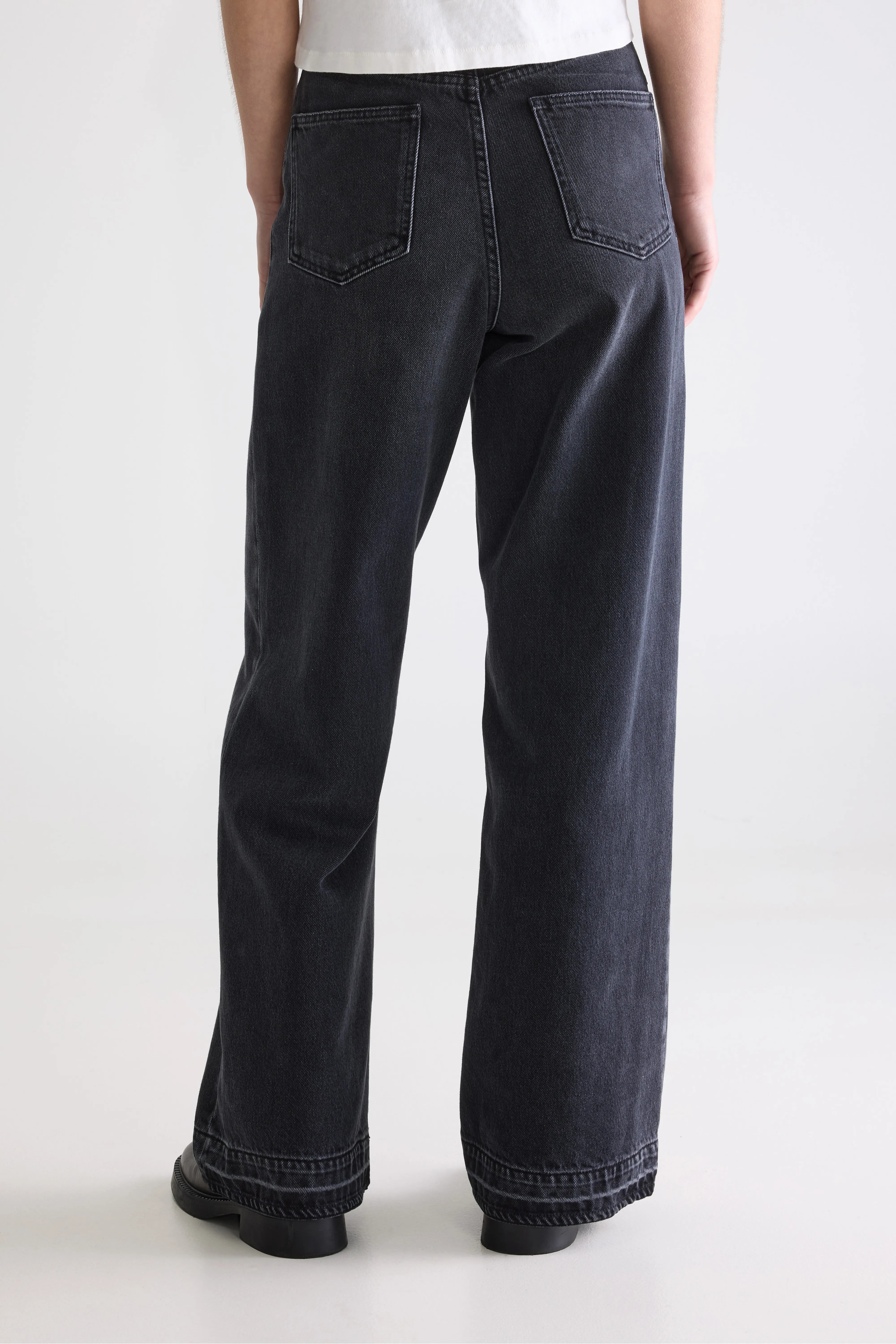 Denim N. 64 - Wide used black jeans (252 / W / USED BLACK)