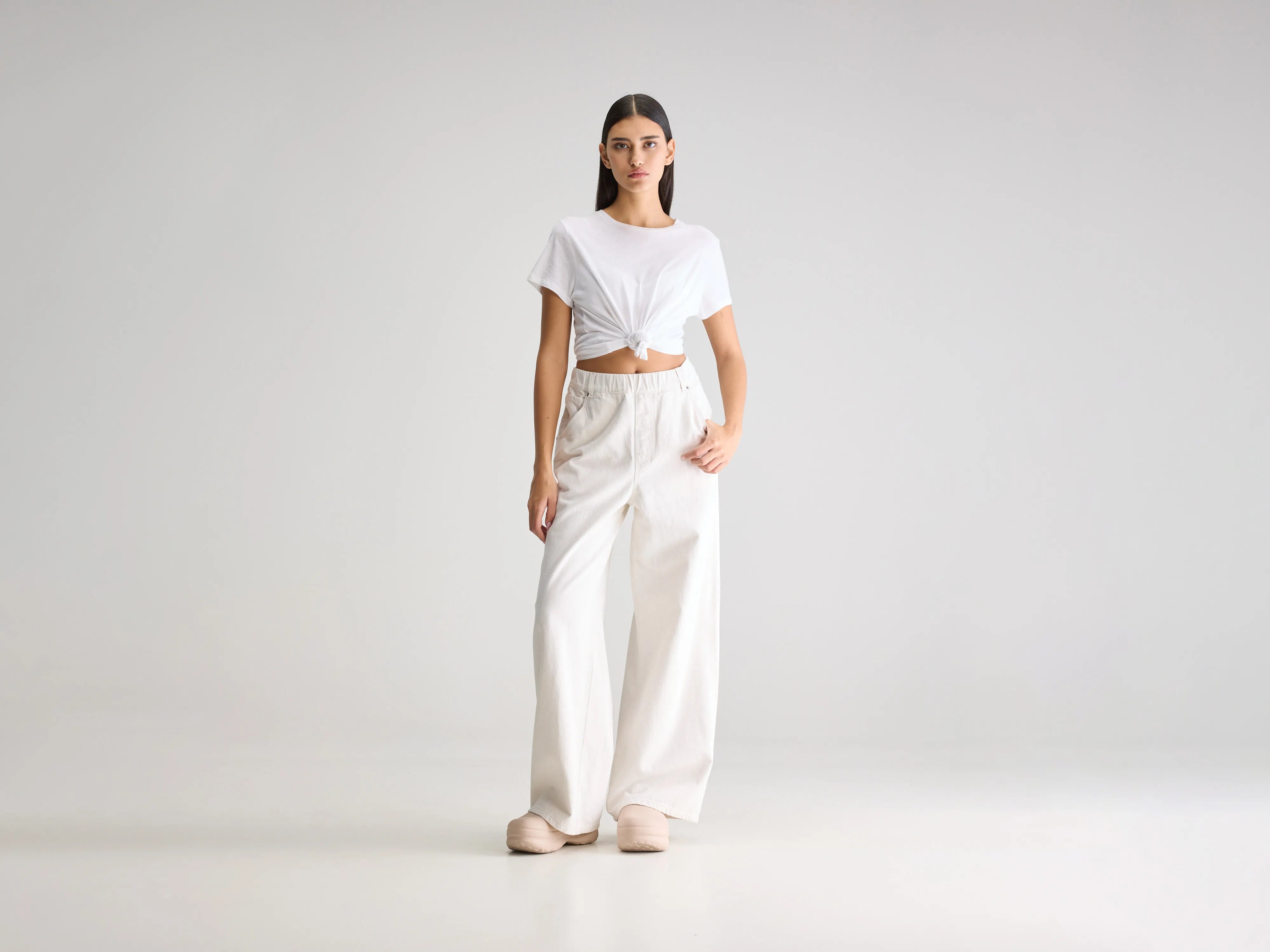 Galina wijde jeans (251 / W / VINTAGE WHITE)