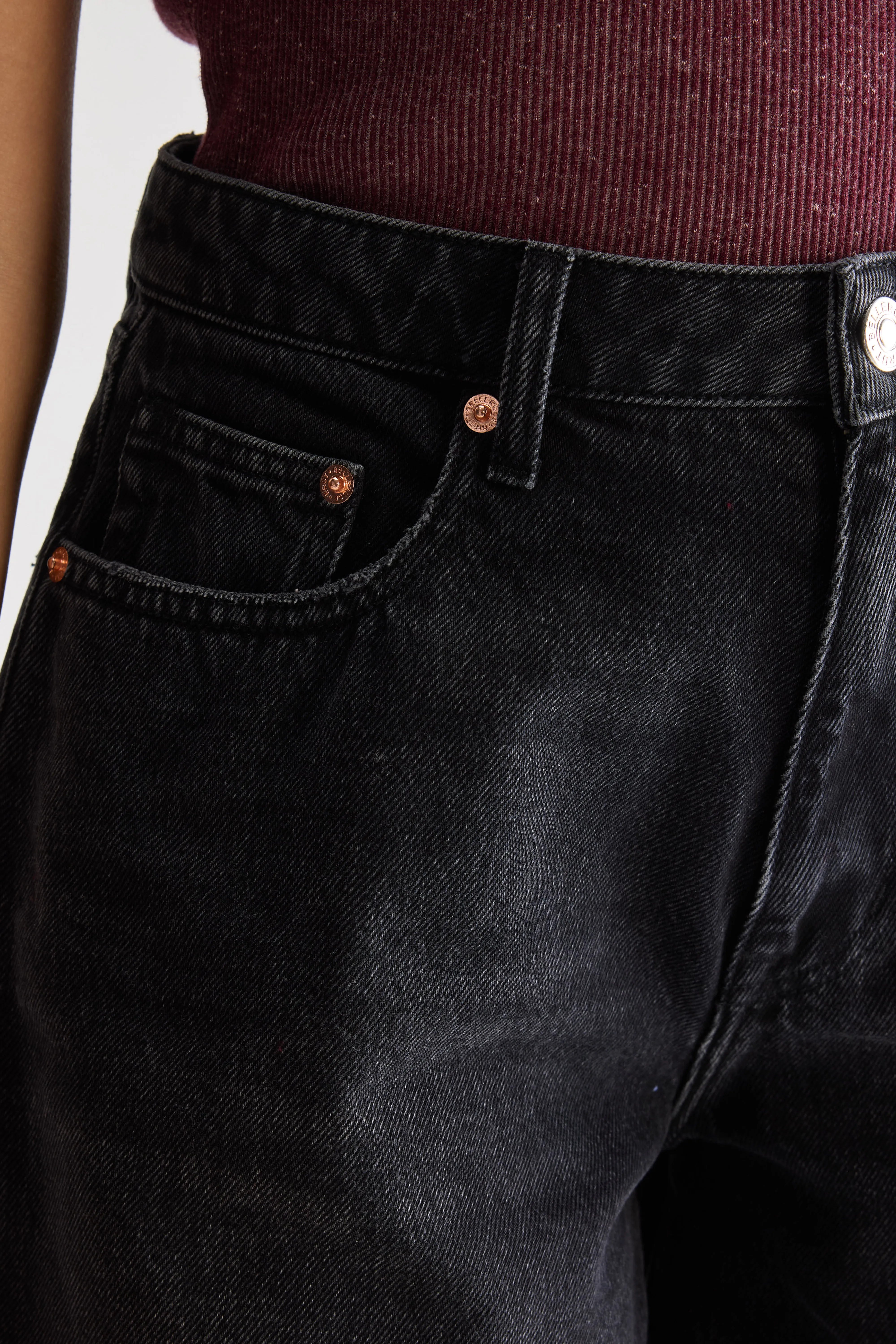 Short large en denim Pactol (251 / W / USED BLACK)