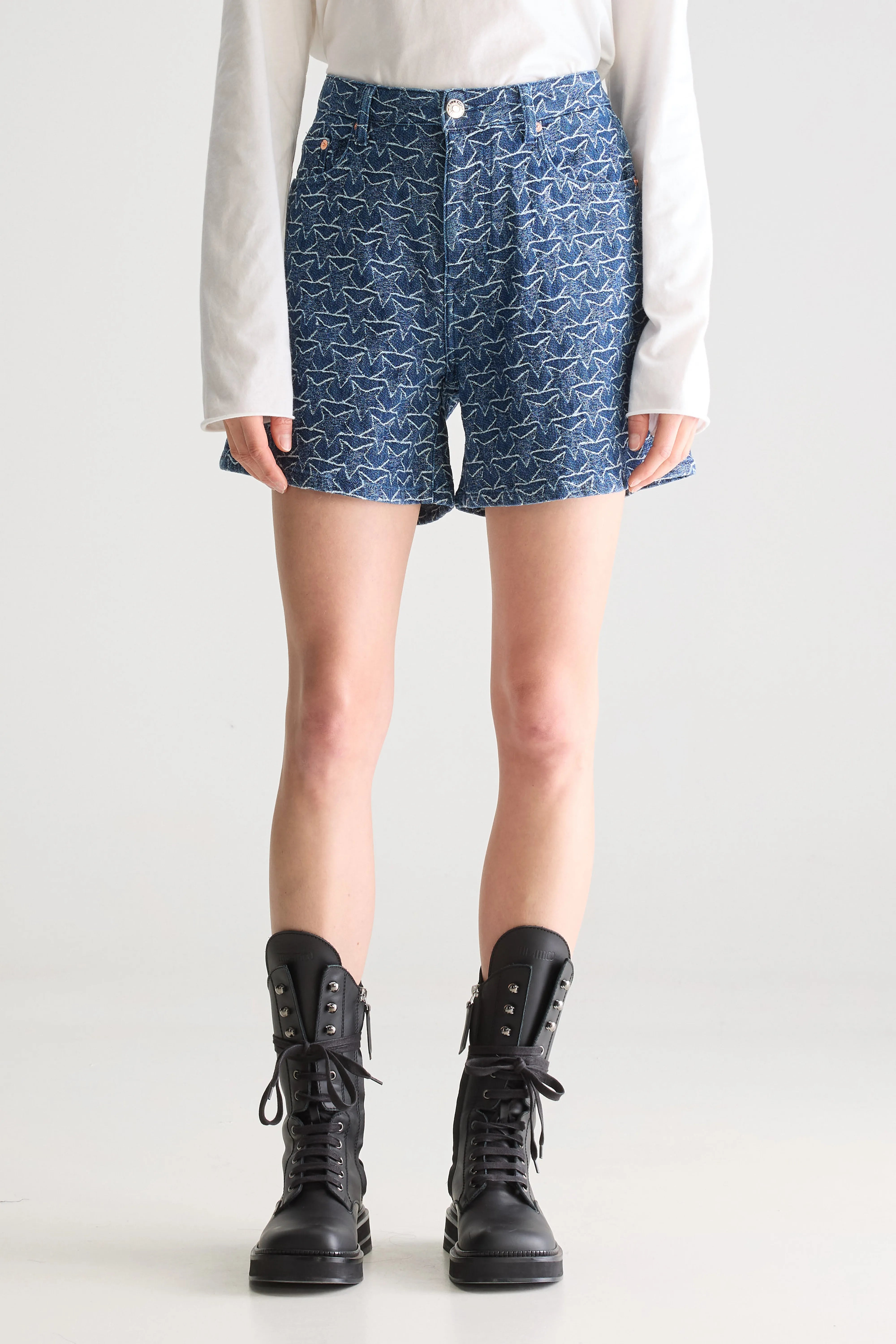 Short large en denim Pactol (251 / W / RINSE)