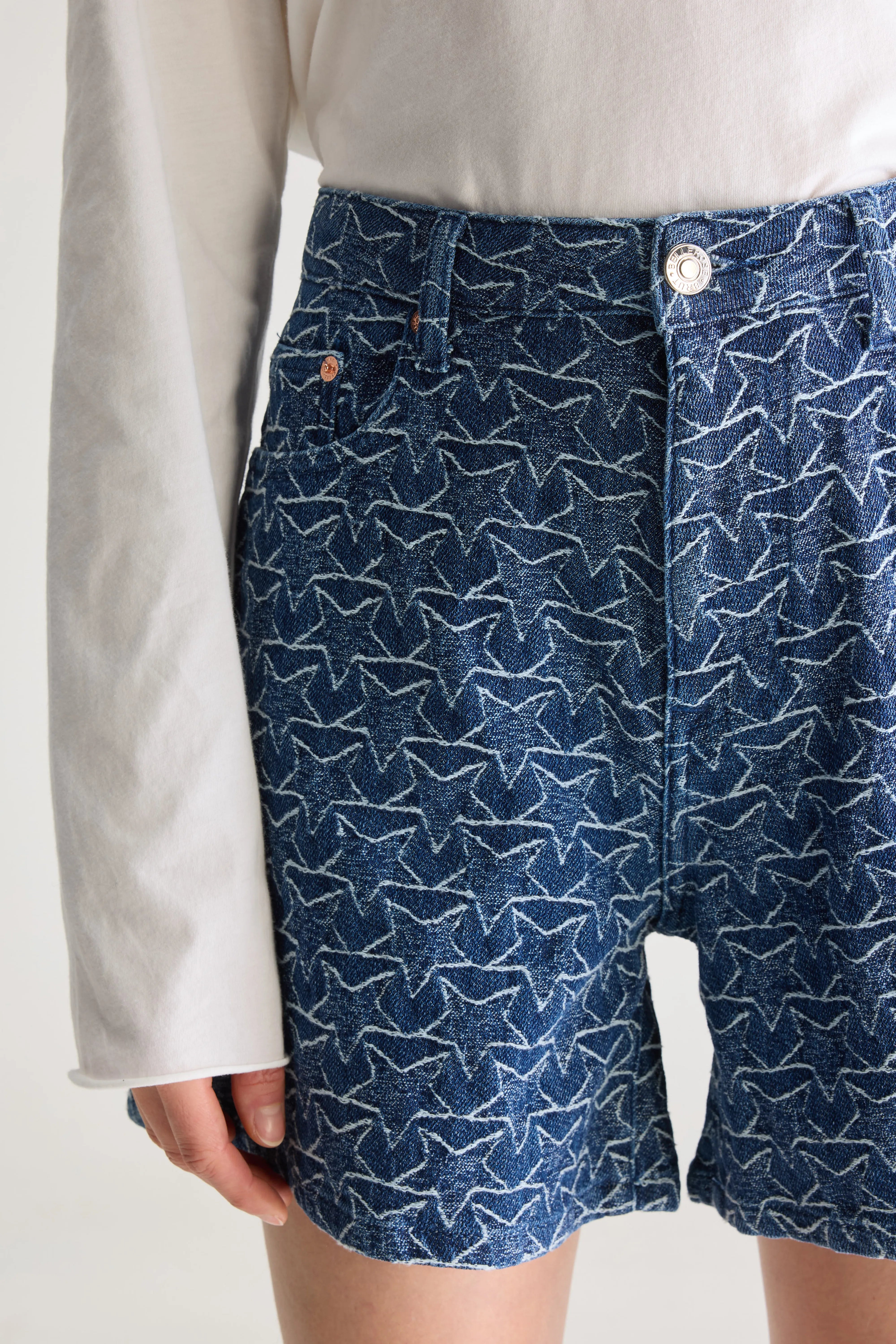 Short large en denim Pactol (251 / W / RINSE)