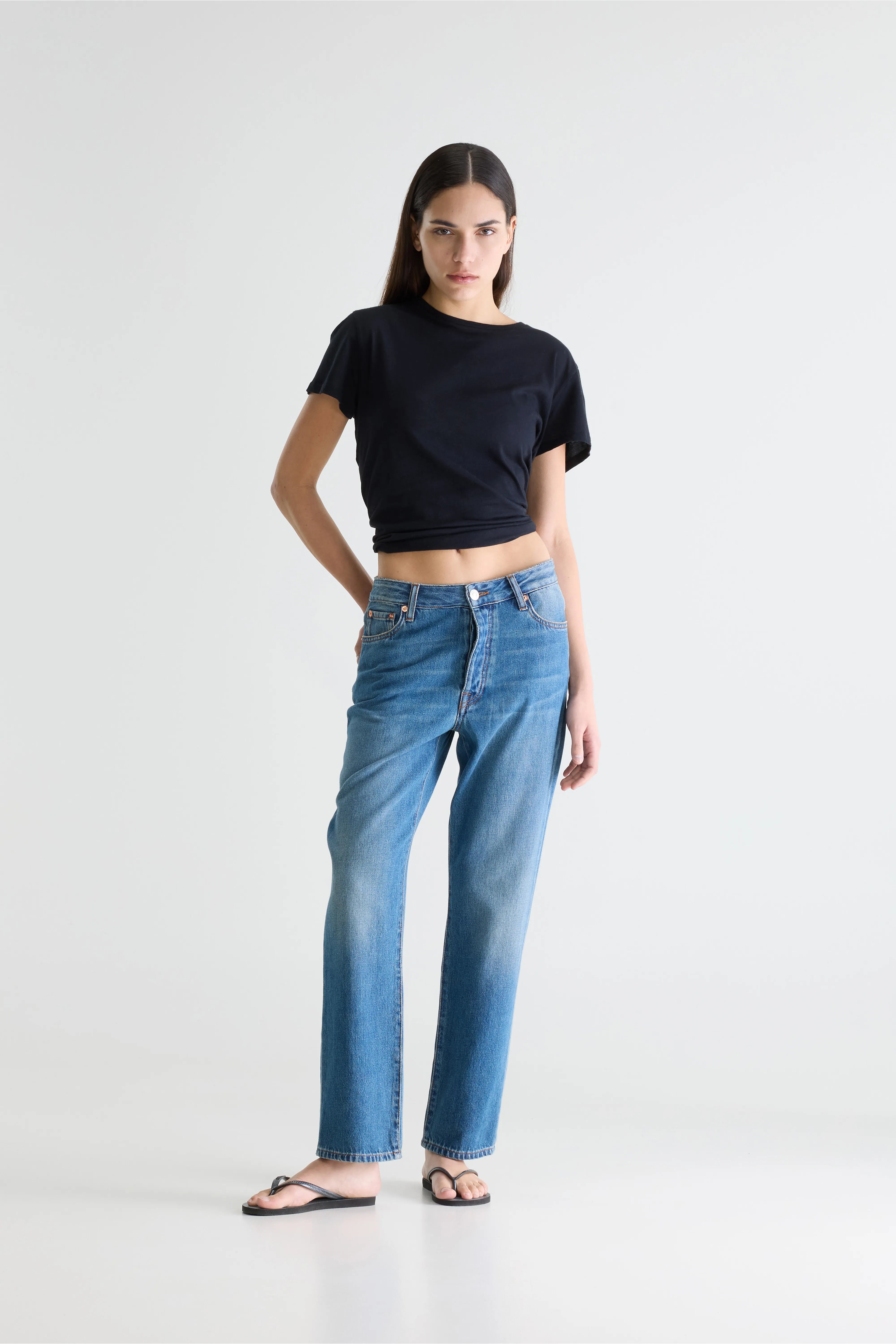 Denim N. 34 - Regular blauwe jeans (252 / W / USED MD BLUE)