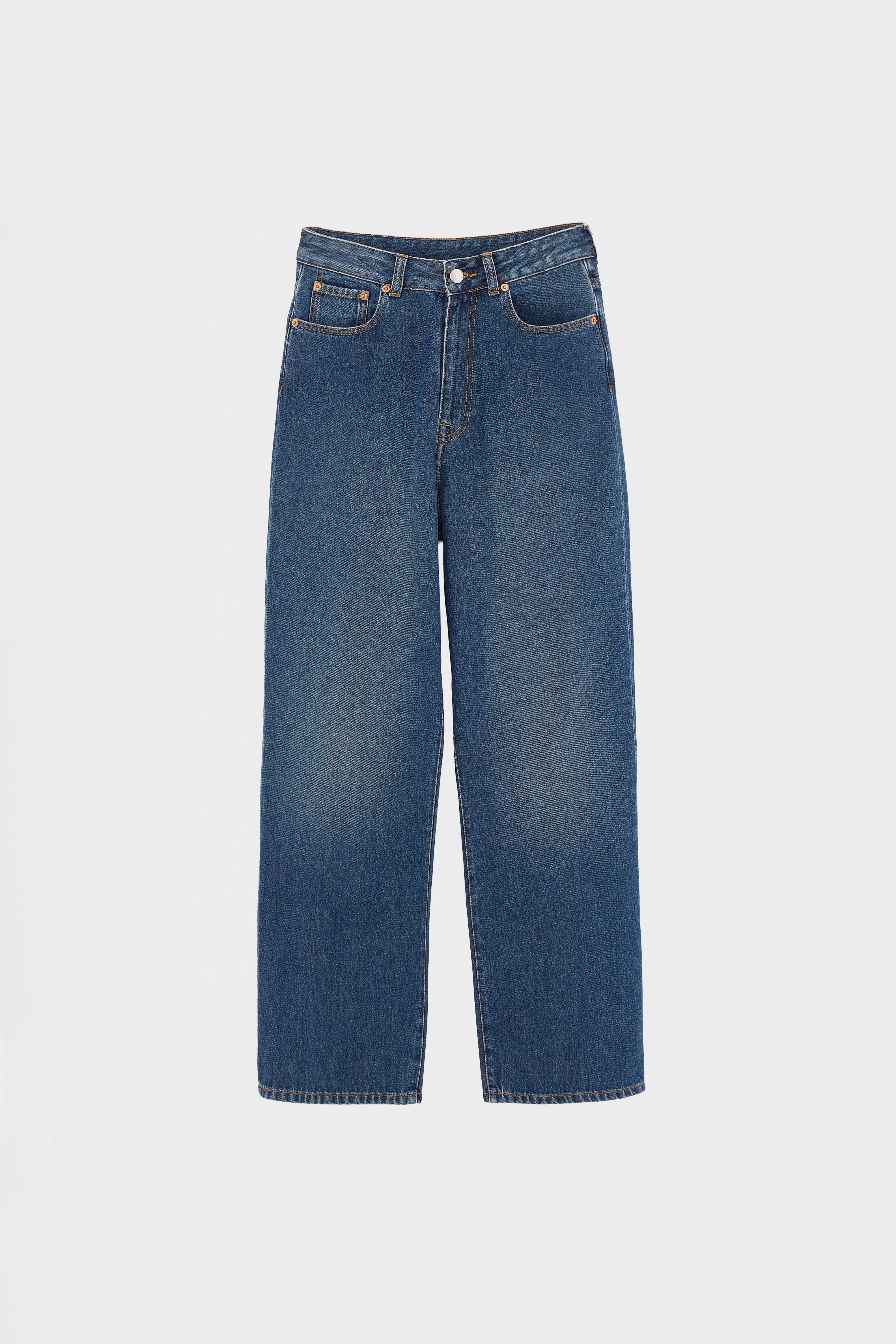 Denim N. 61 - Wide blue jeans (242 / W / STONE WASH)