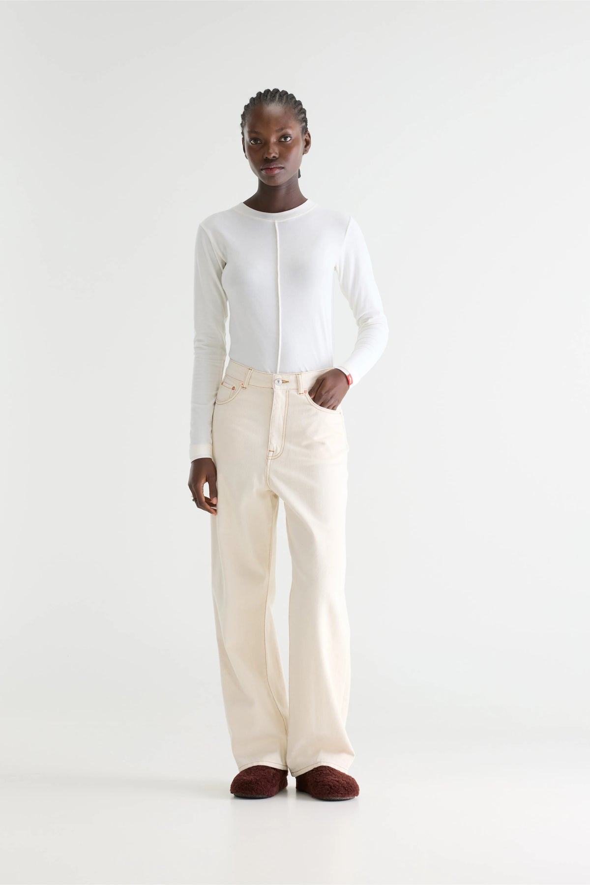 Jean Large - Denim N. 61 - Natural Pour Femme | Bellerose
