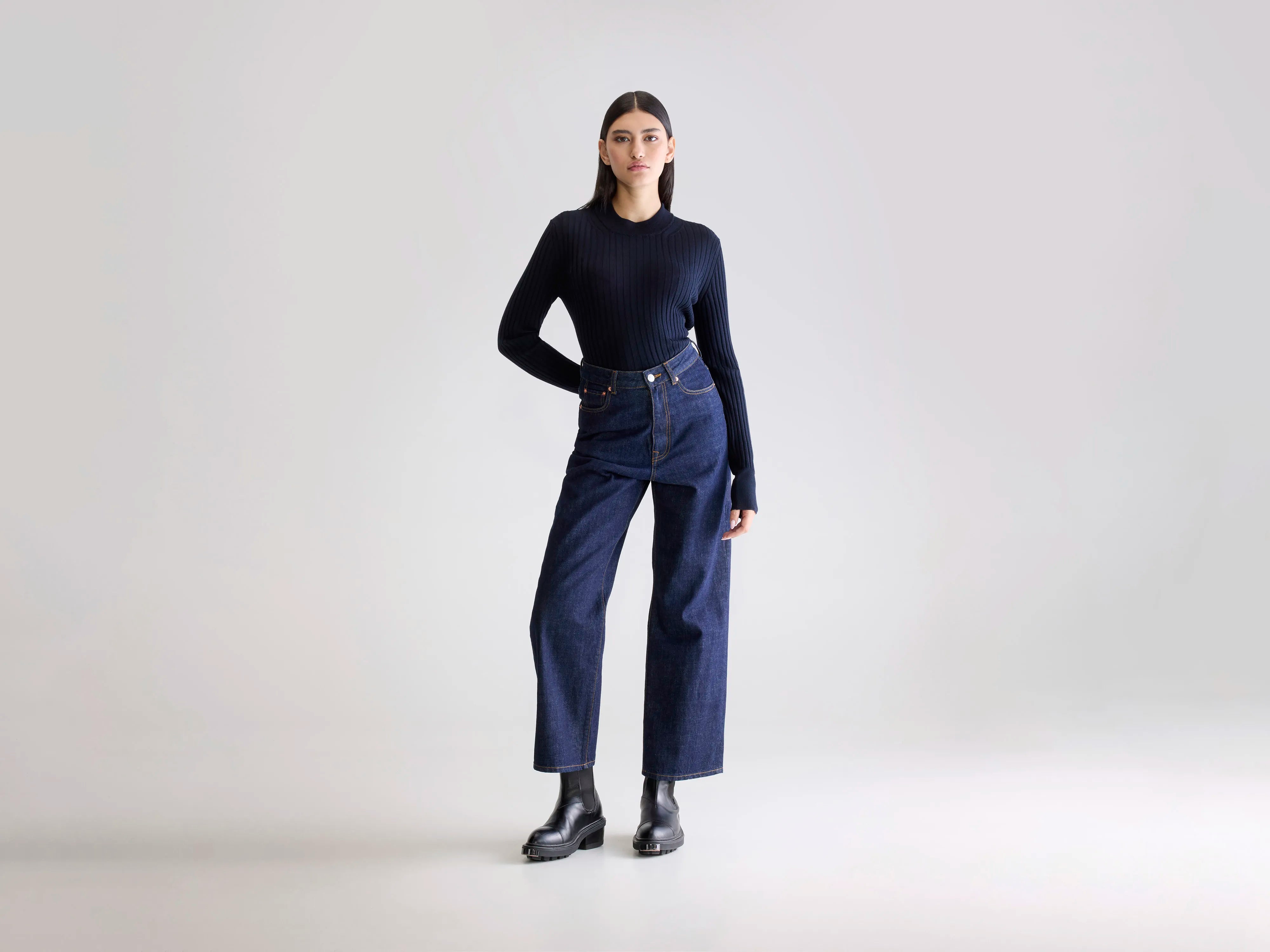 Denim N. 61 wide jeans (252 / W / BLUE RINSE)