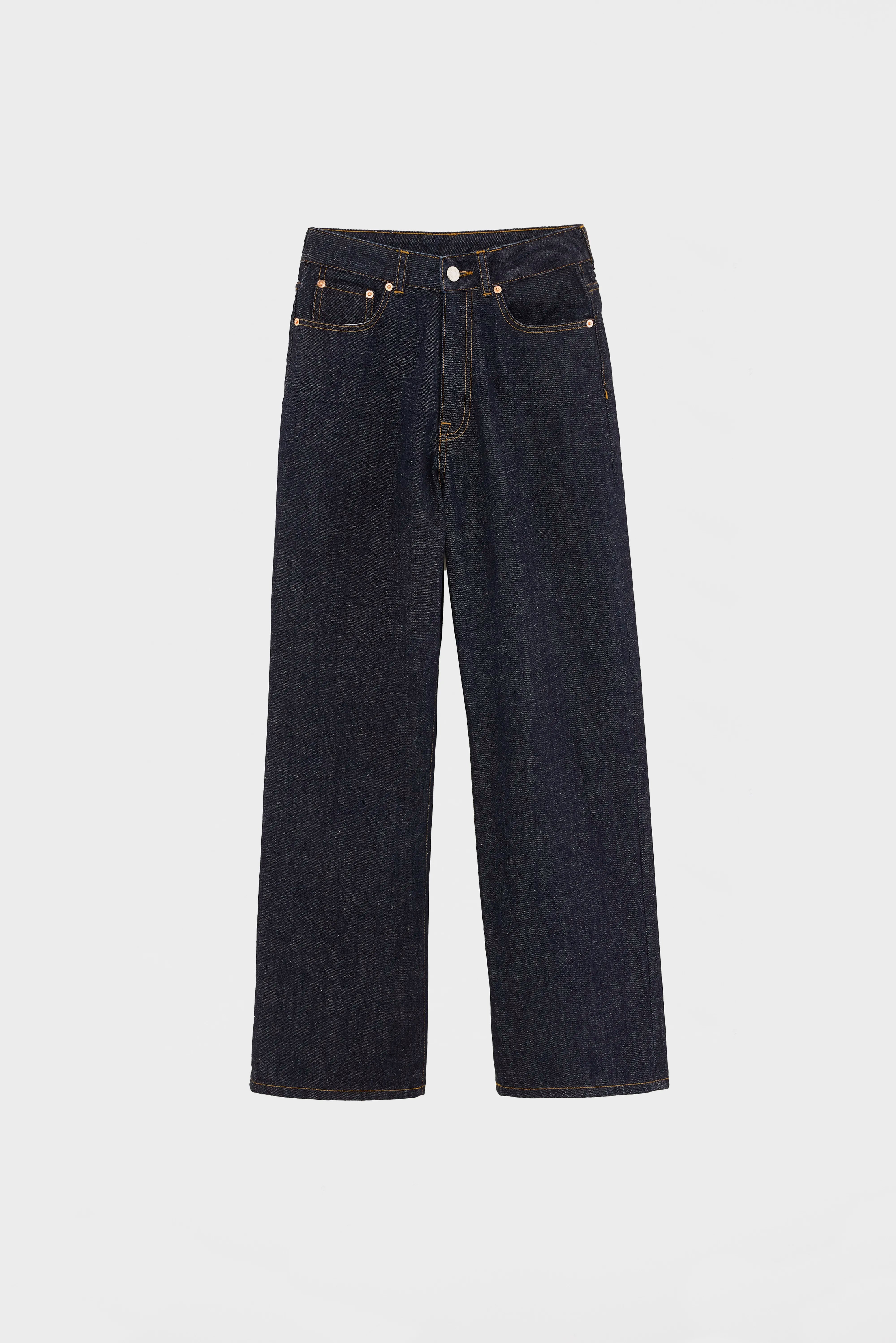 Denim N. 61 - Wijde blauwe jeans (252 / W / BLUE RINSE)