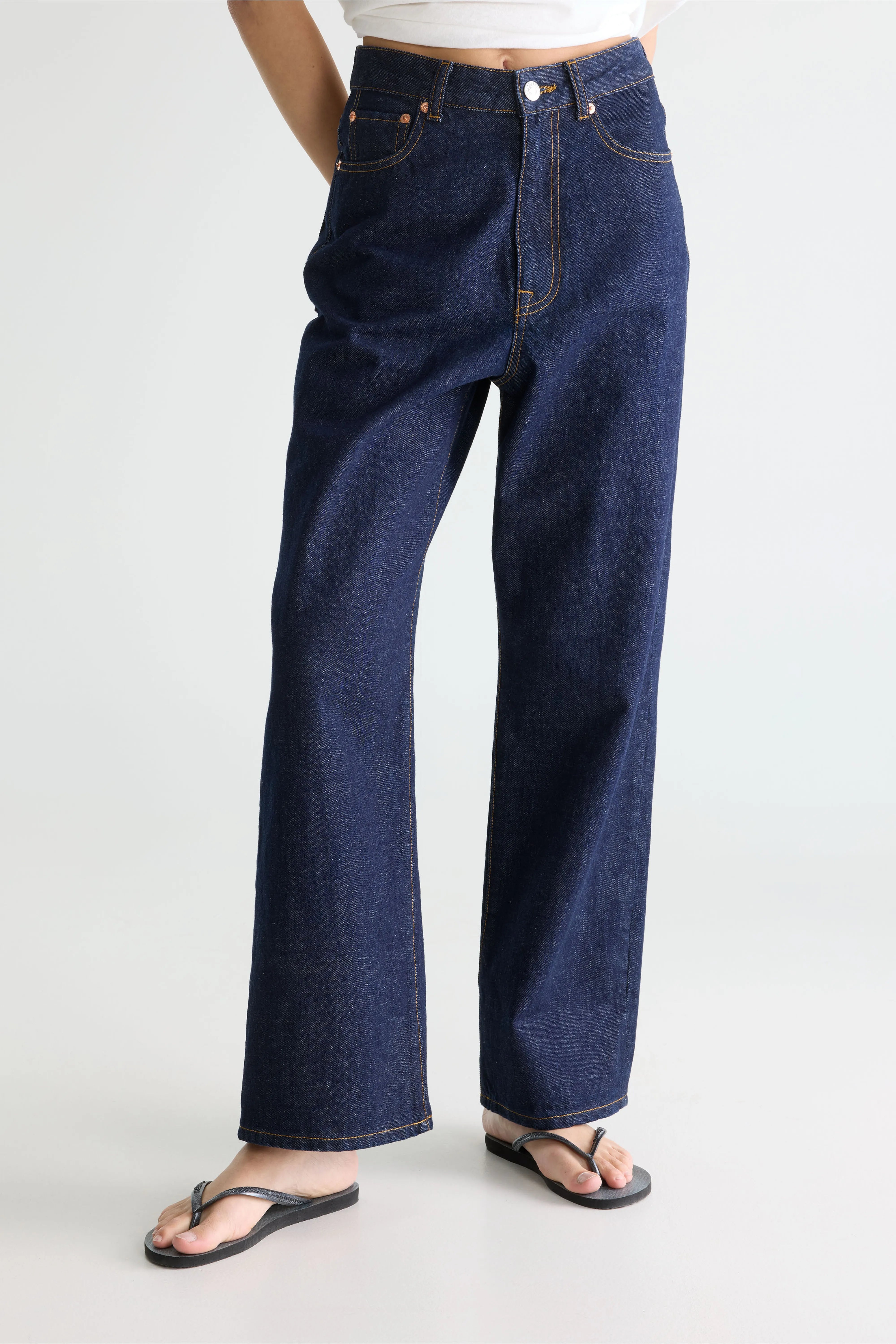 Denim N. 61 Wide Jeans - Blue rinse For Women | Bellerose